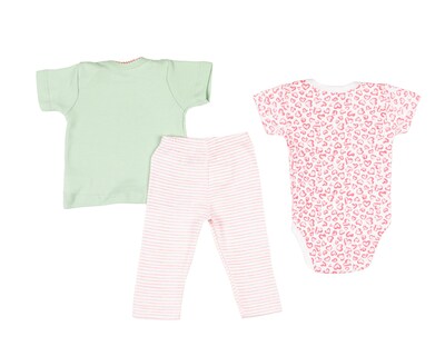 Foto 2 | Conjunto para Bebé Niña Baby Colors 3 Piezas