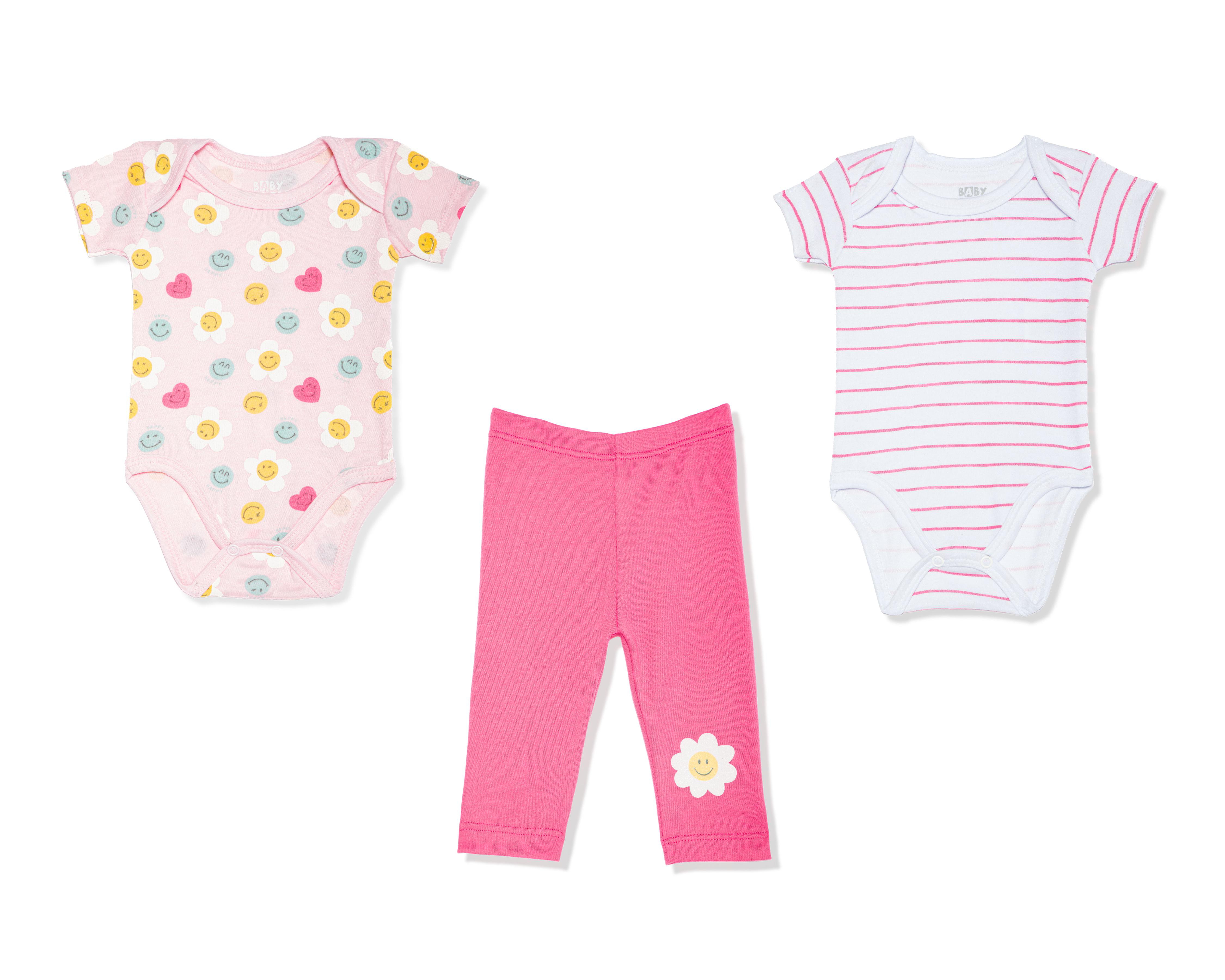 Conjunto para Bebé Niña Baby Colors 3 Piezas