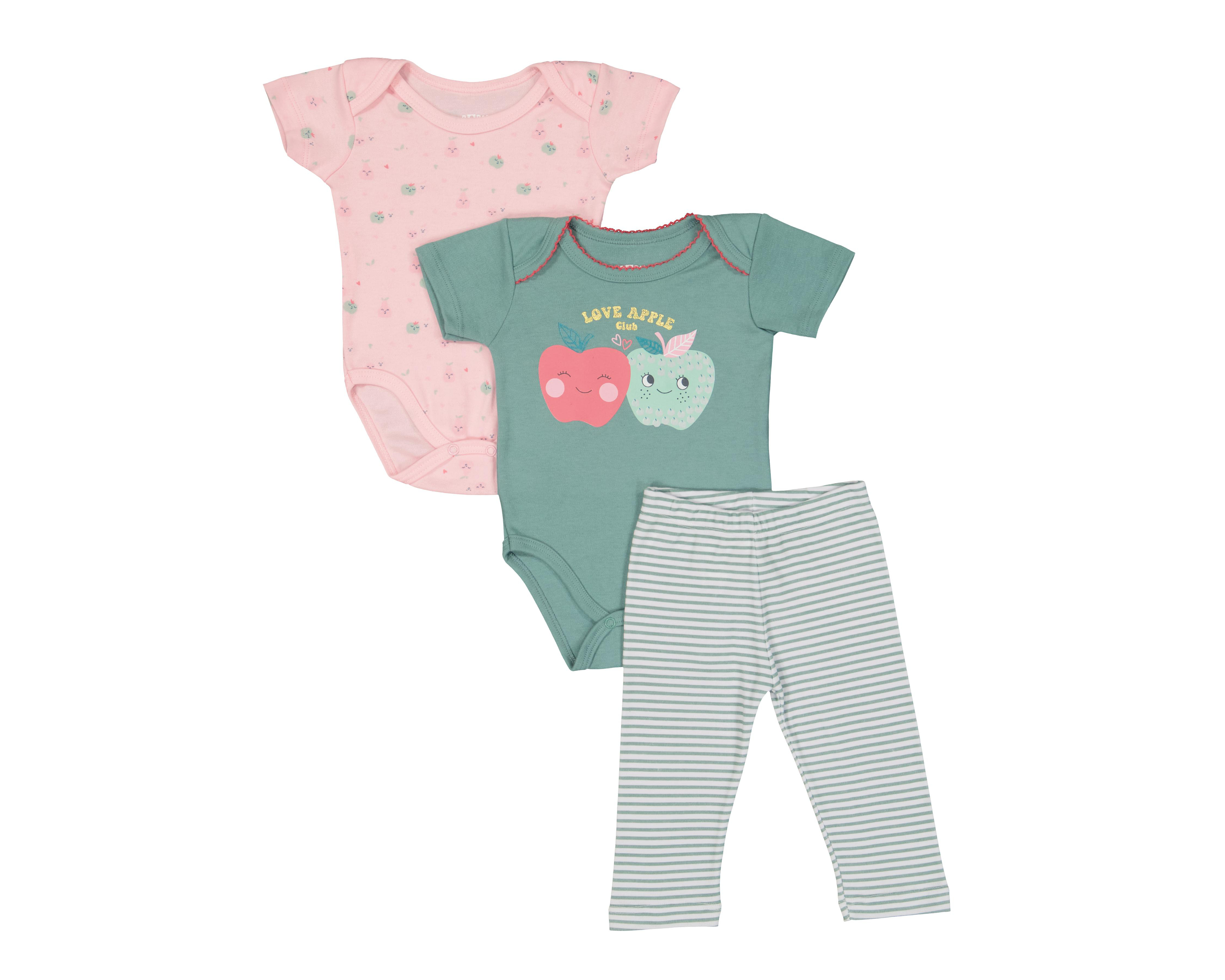 Conjunto para Bebé Niña Baby Colors 3 Piezas