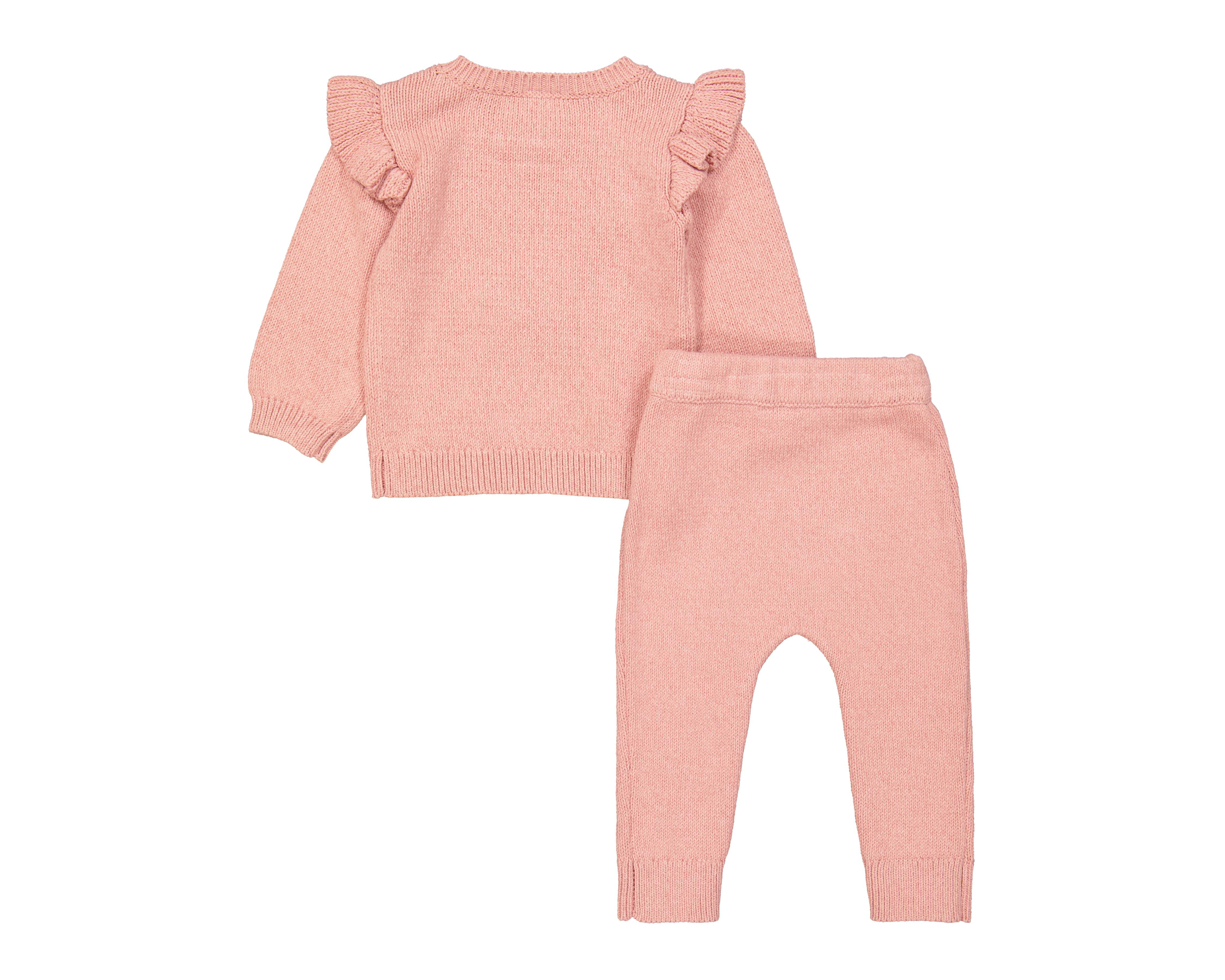 Foto 2 | Sudadera y Pantalón de Algodón para Bebé Niña Baby Colors