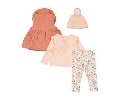 Foto 2 | Conjunto para Bebé Niña Baby Colors 4 Piezas