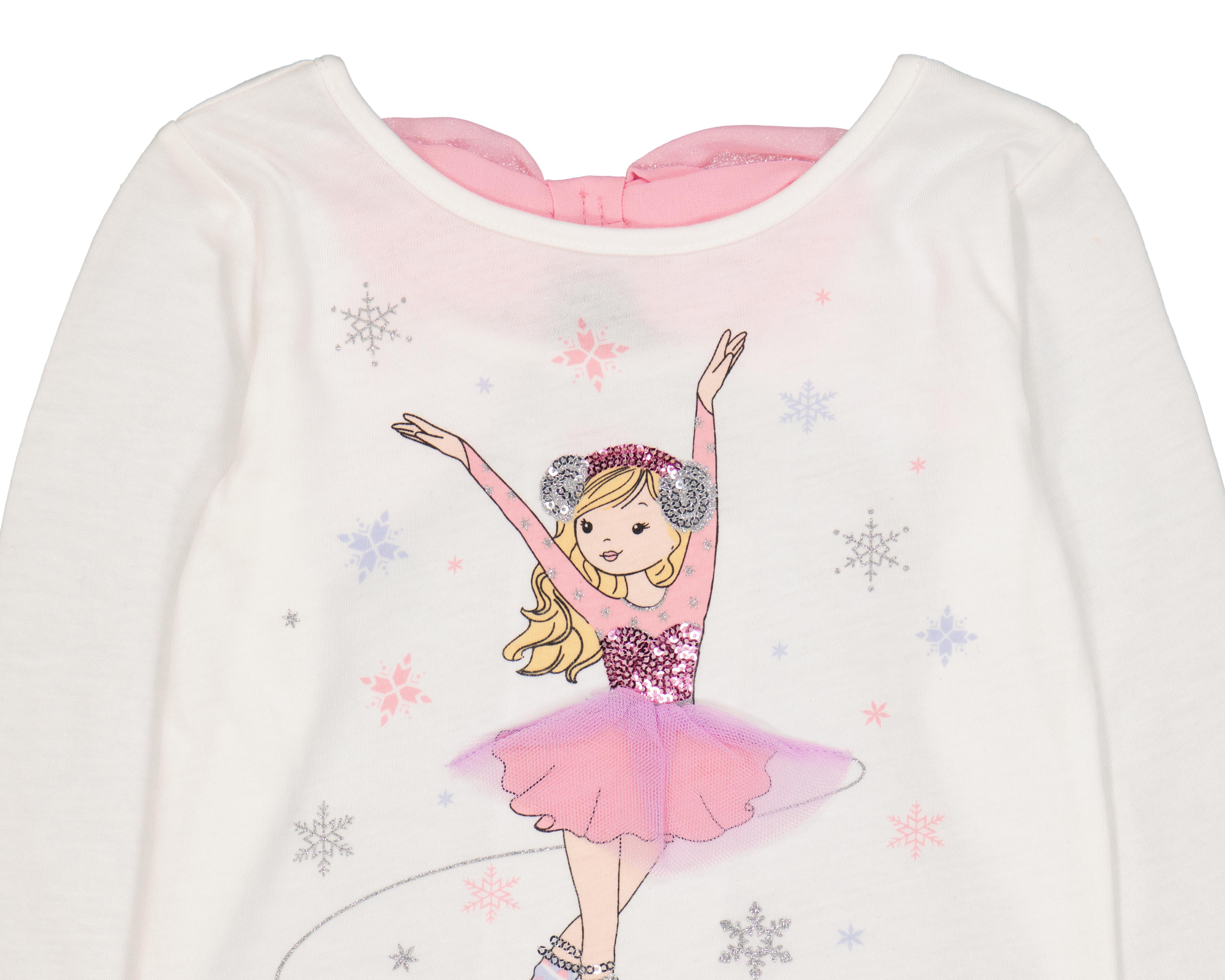 Foto 4 pulgar | Playera para Bebé Niña Baby Colors Manga Larga