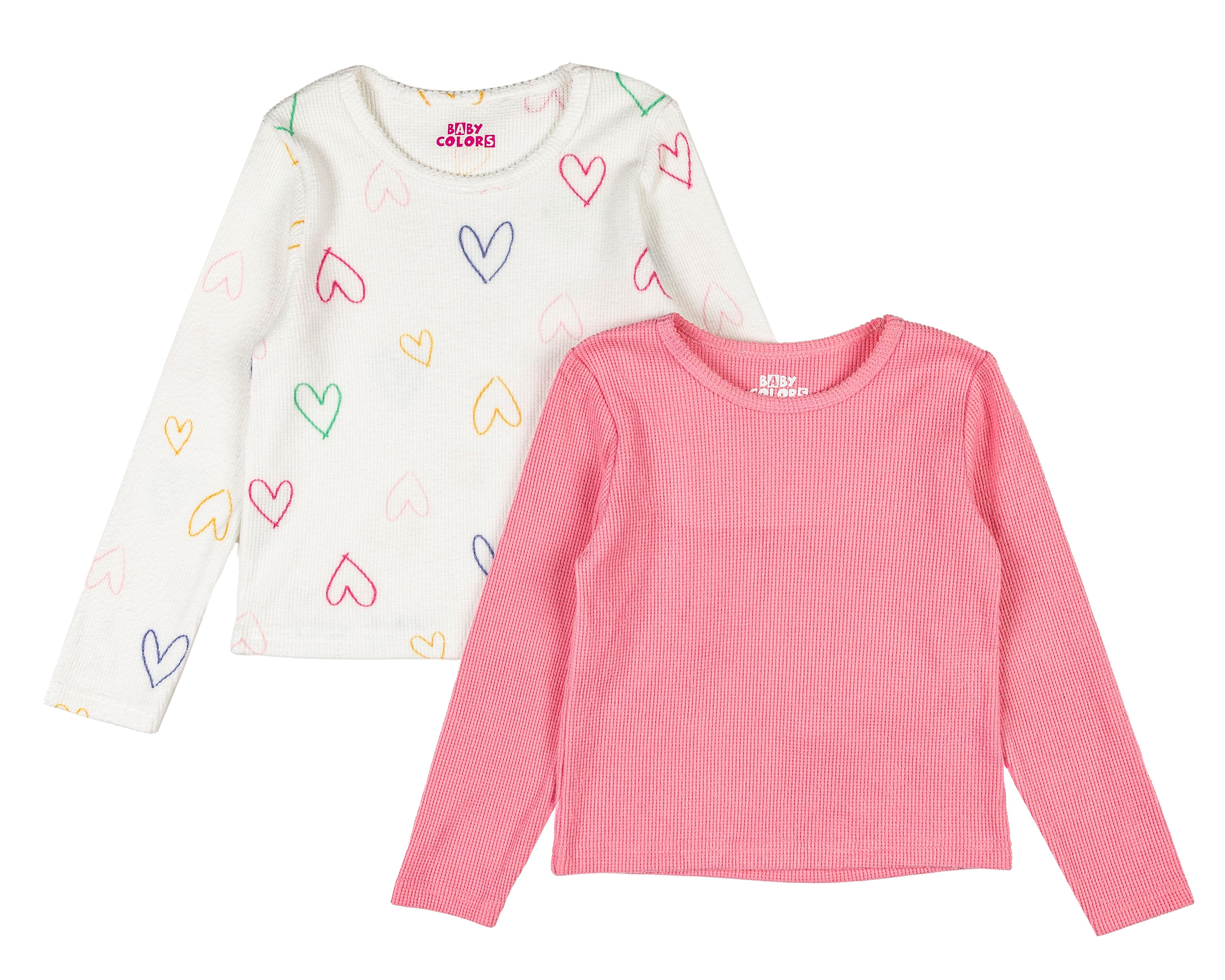 Foto 2 pulgar | Playera para Bebé Niña Baby Colors Manga Larga 2 Piezas
