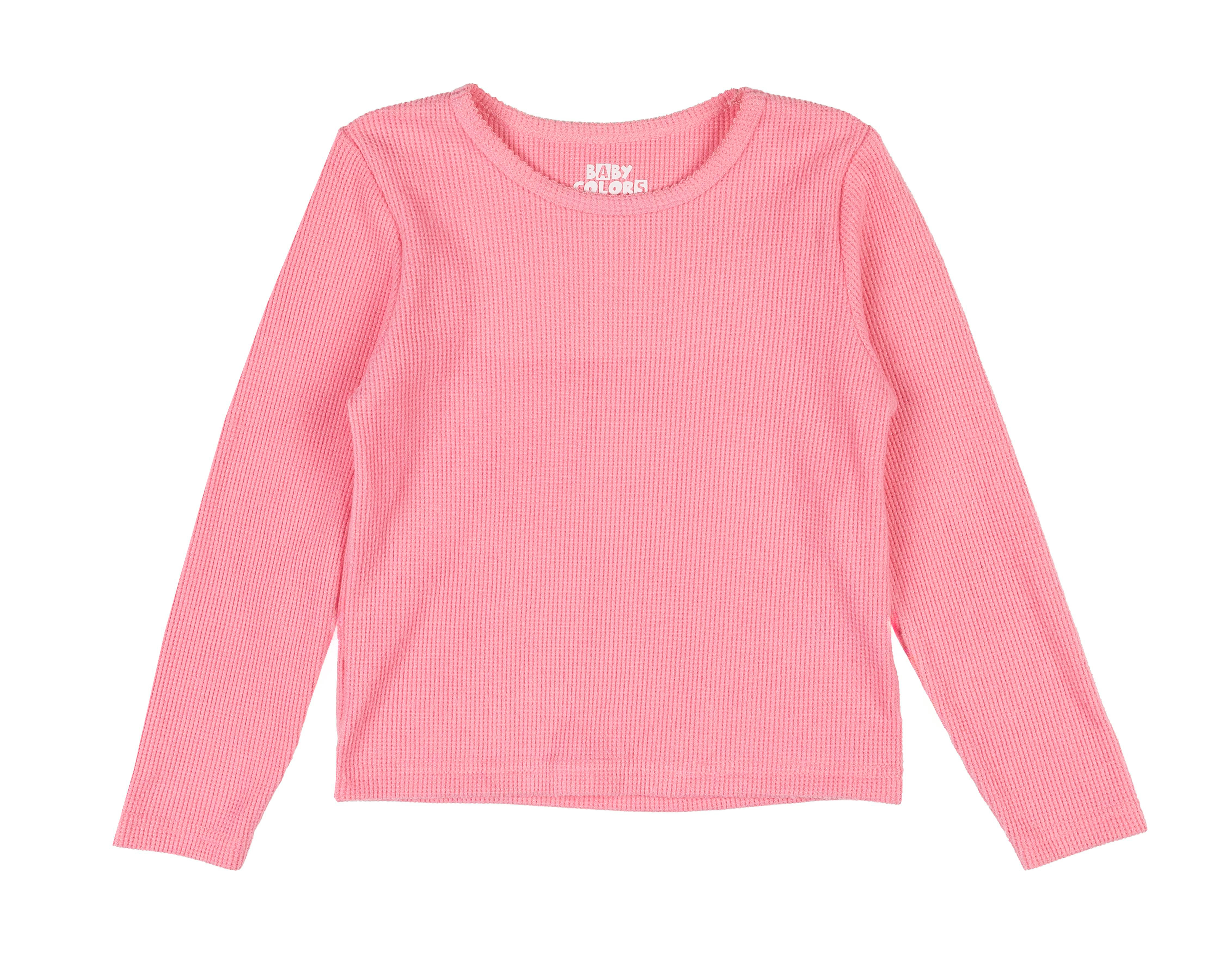 Foto 5 pulgar | Playera para Bebé Niña Baby Colors Manga Larga 2 Piezas