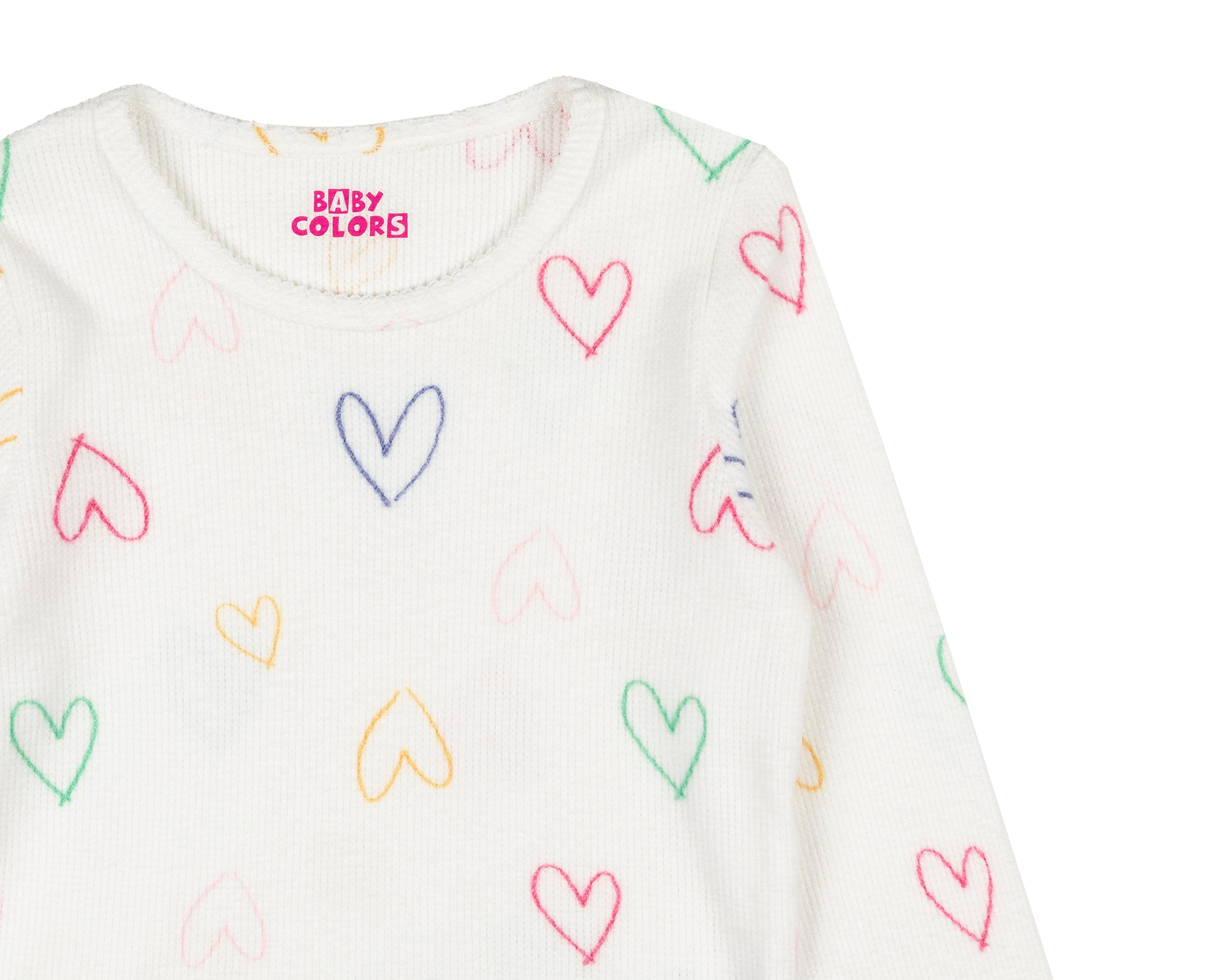 Foto 6 pulgar | Playera para Bebé Niña Baby Colors Manga Larga 2 Piezas