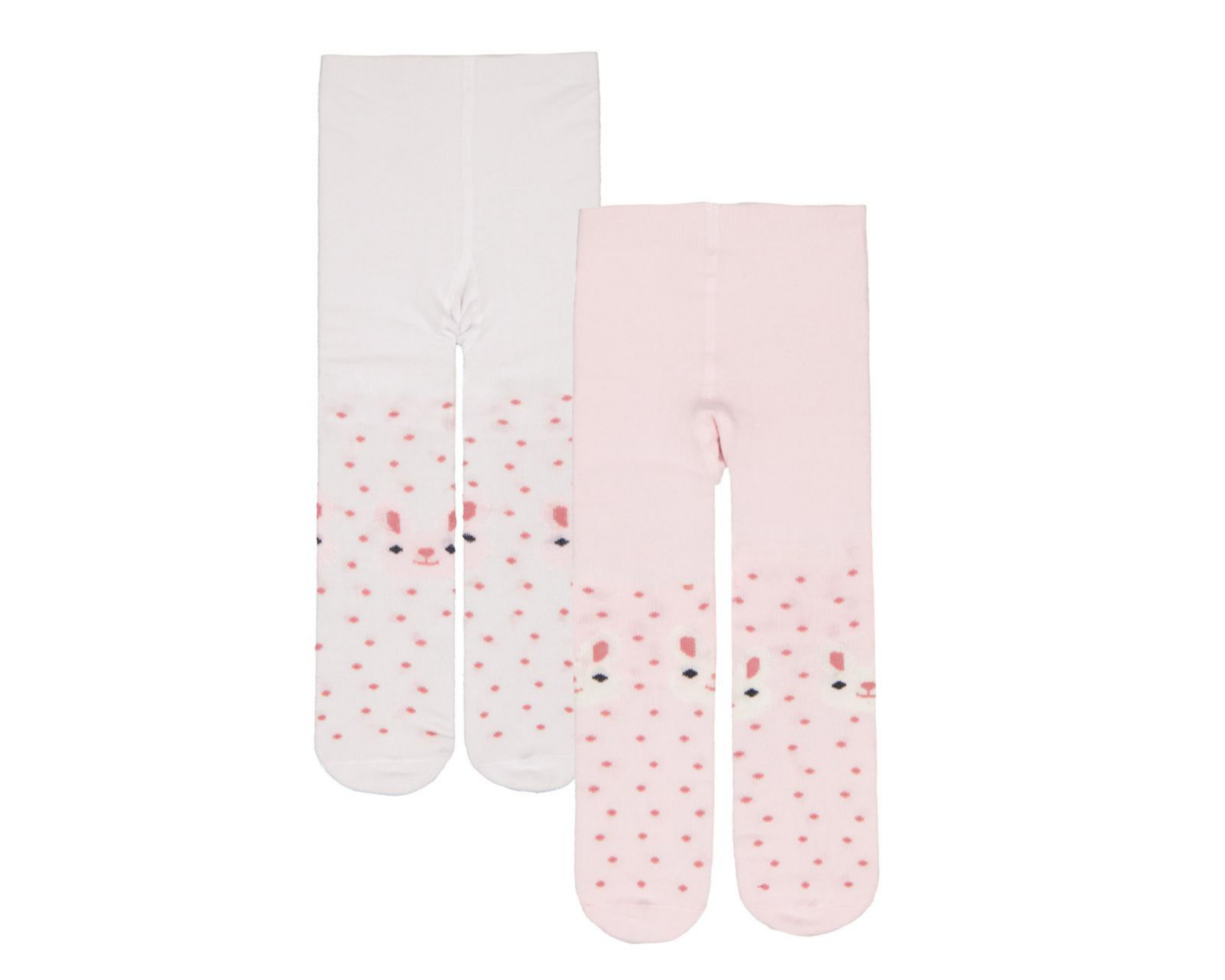 Foto 1 | Mallas Rosas para Niña con Estampado de Puntos 2 Piezas