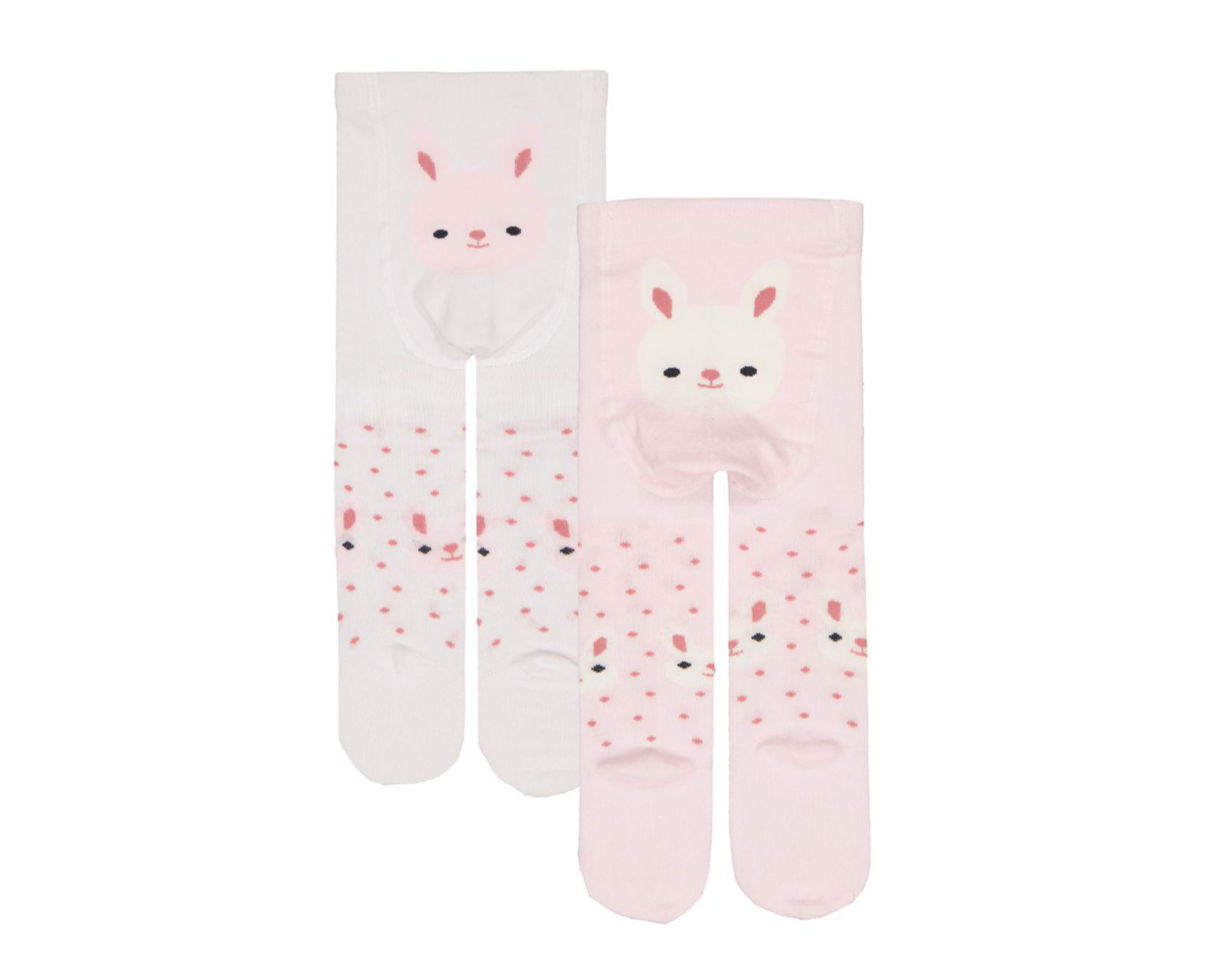 Foto 3 pulgar | Mallas Rosas para Niña con Estampado de Puntos 2 Piezas