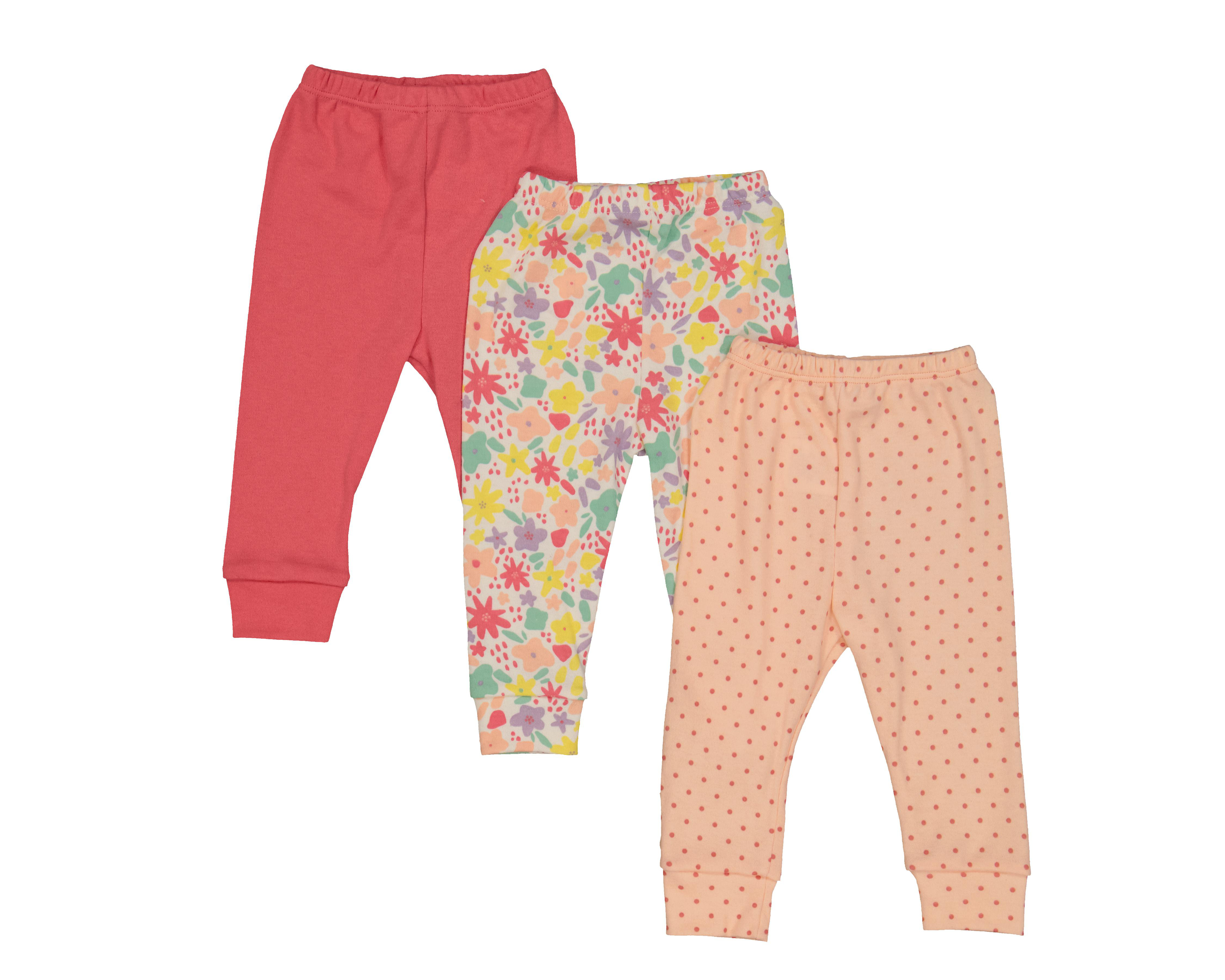 Foto 1 | Pantalón para Bebé Niña Baby Colors Estampado 3 Piezas