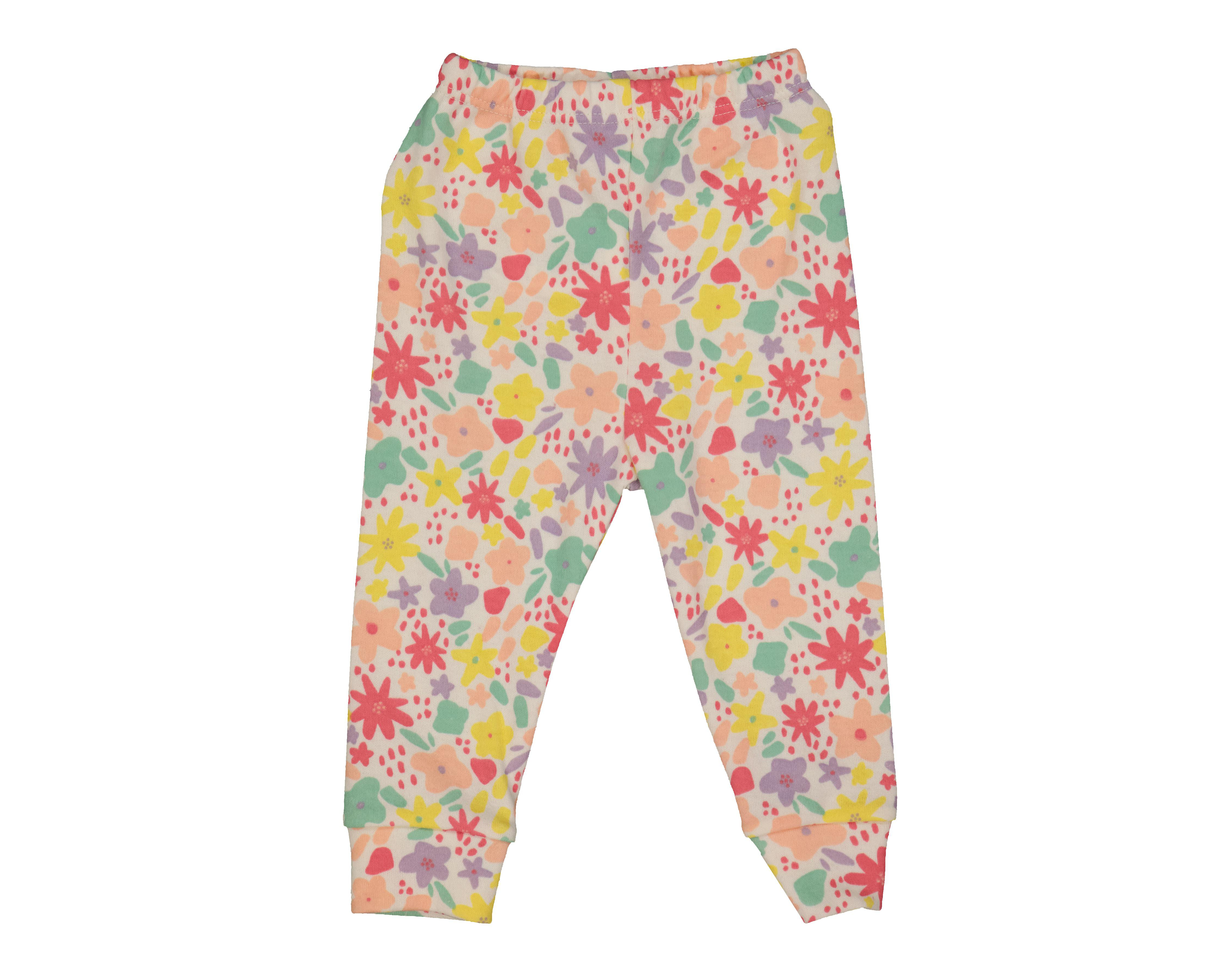Foto 5 pulgar | Pantalón para Bebé Niña Baby Colors Estampado 3 Piezas