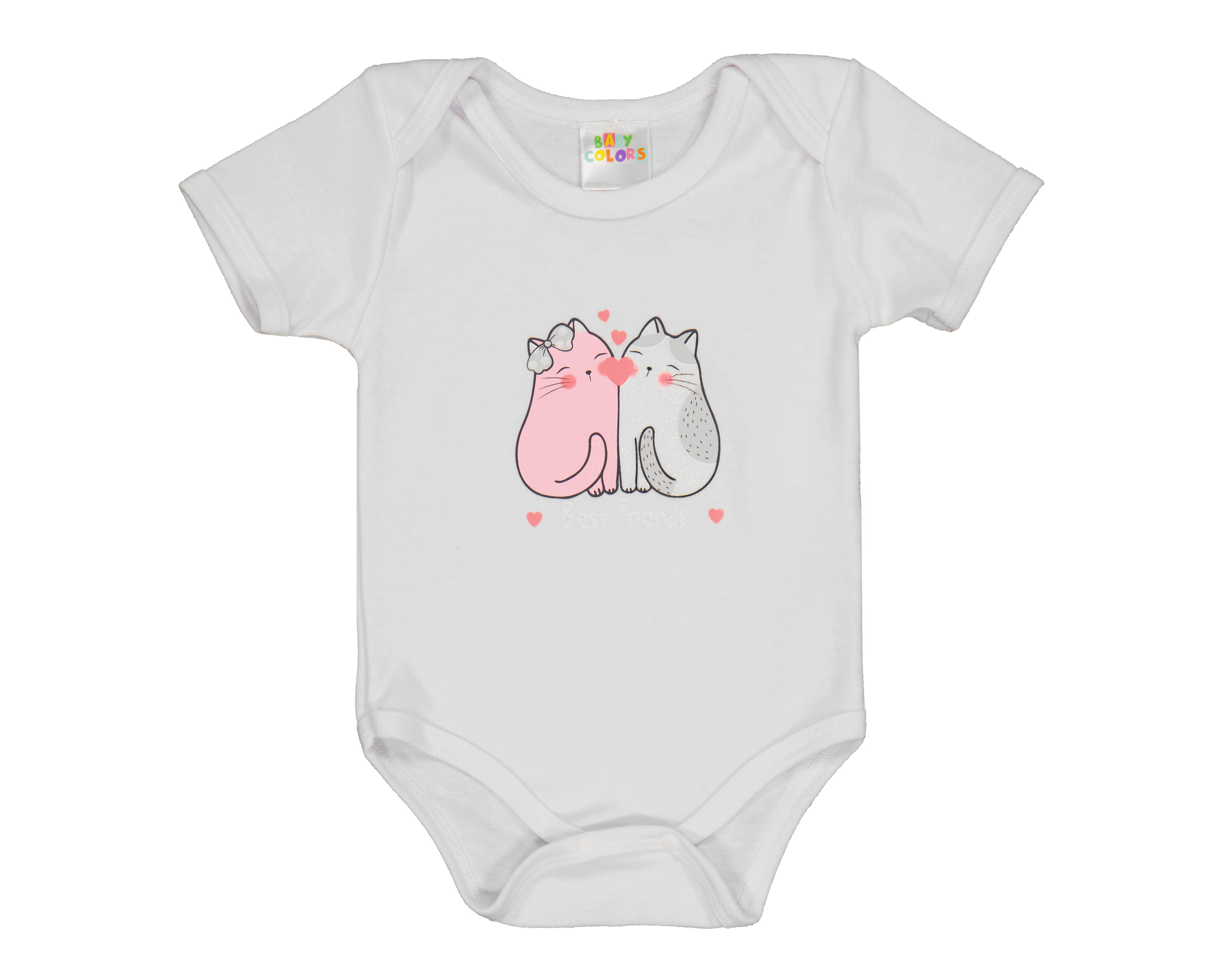 Foto 4 pulgar | Conjunto para Bebé Niña Baby Colors Estampado 3 Piezas