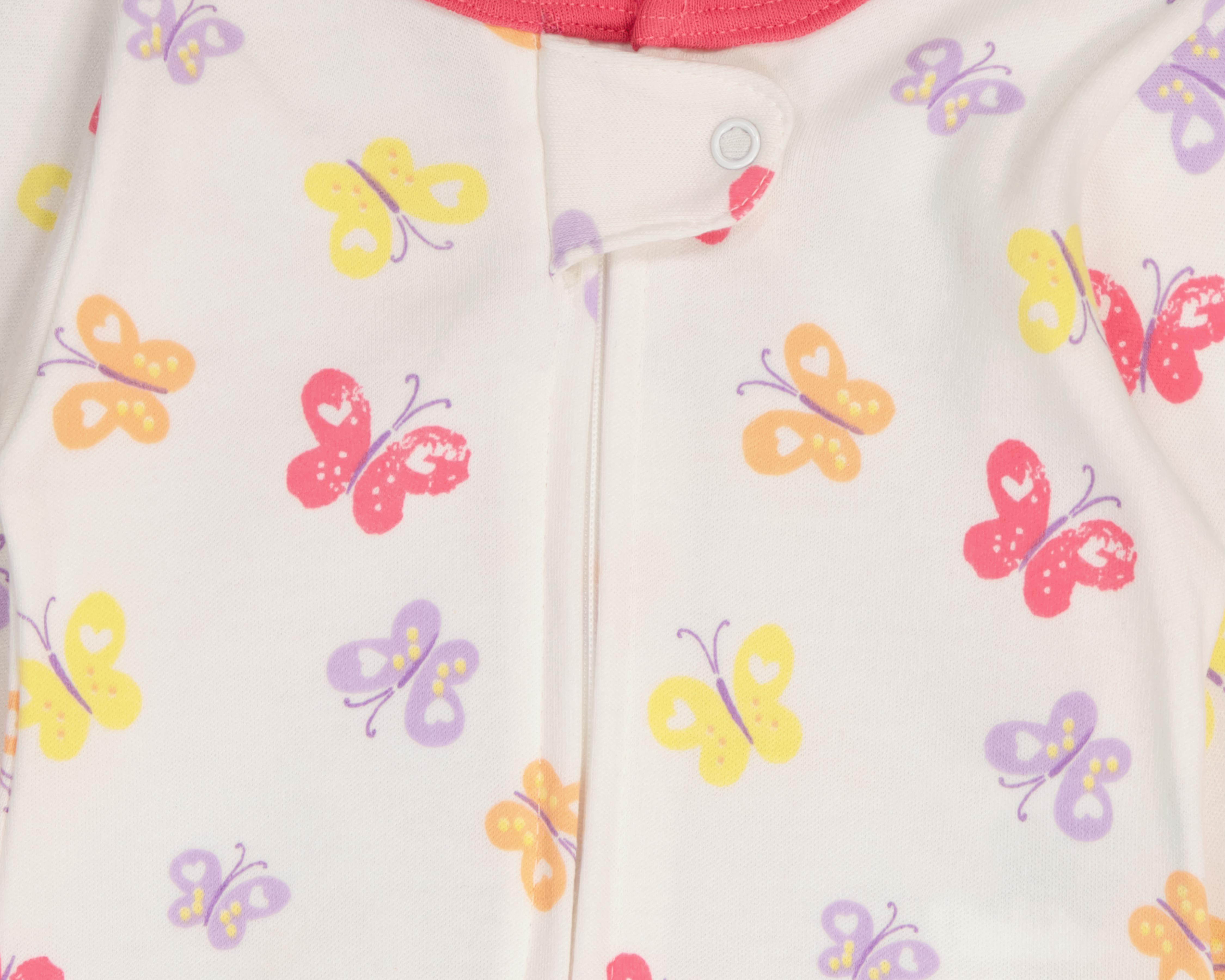 Foto 4 pulgar | Mameluco para Bebé Niña Baby Colors de Mariposas