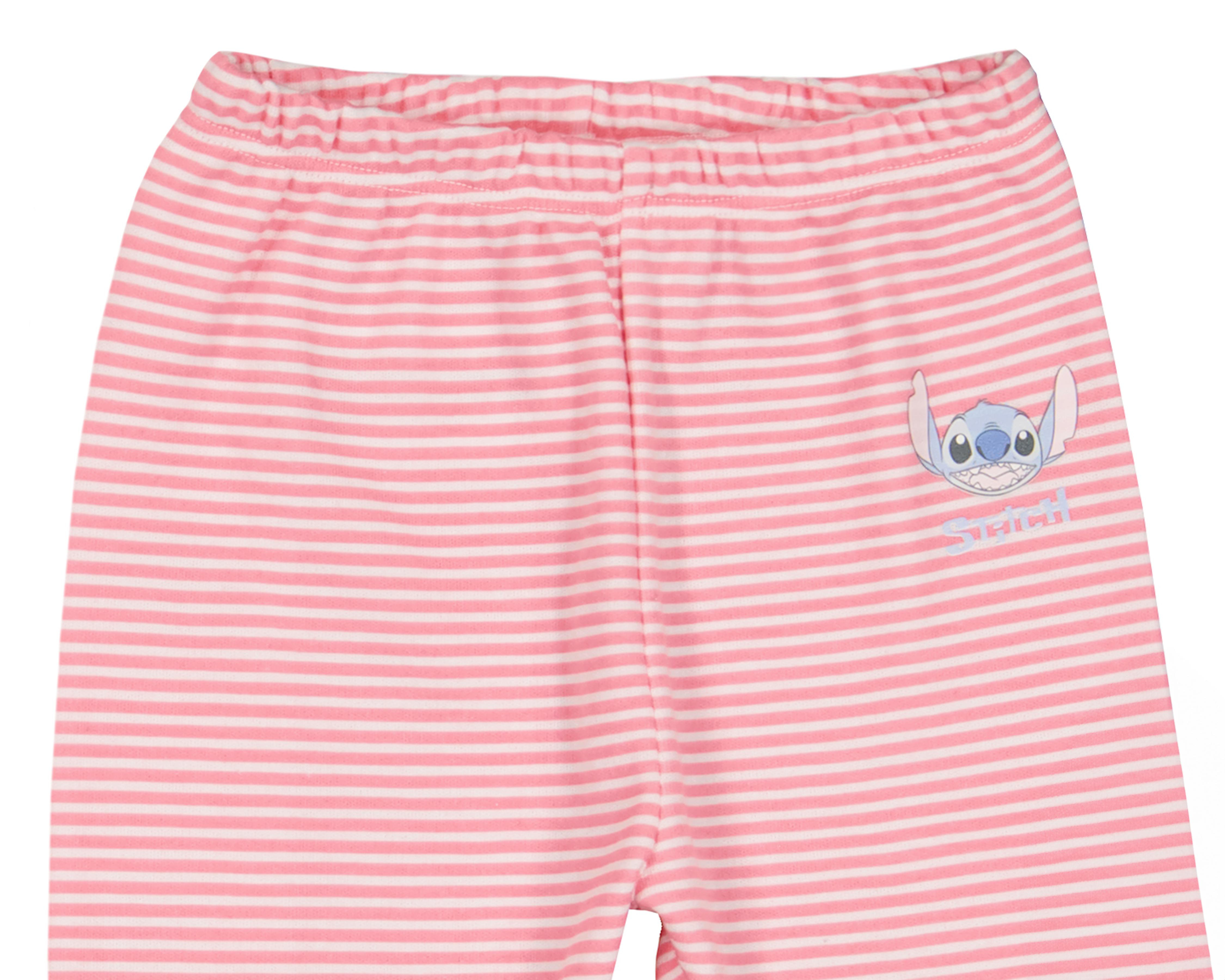 Foto 5 pulgar | Pantalón para Bebé Niña Disney Baby Stitch 3 Piezas
