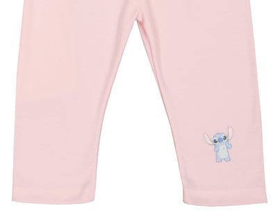 Foto 5 | Pantalón para Bebé Niña Disney Baby Stitch 3 Piezas