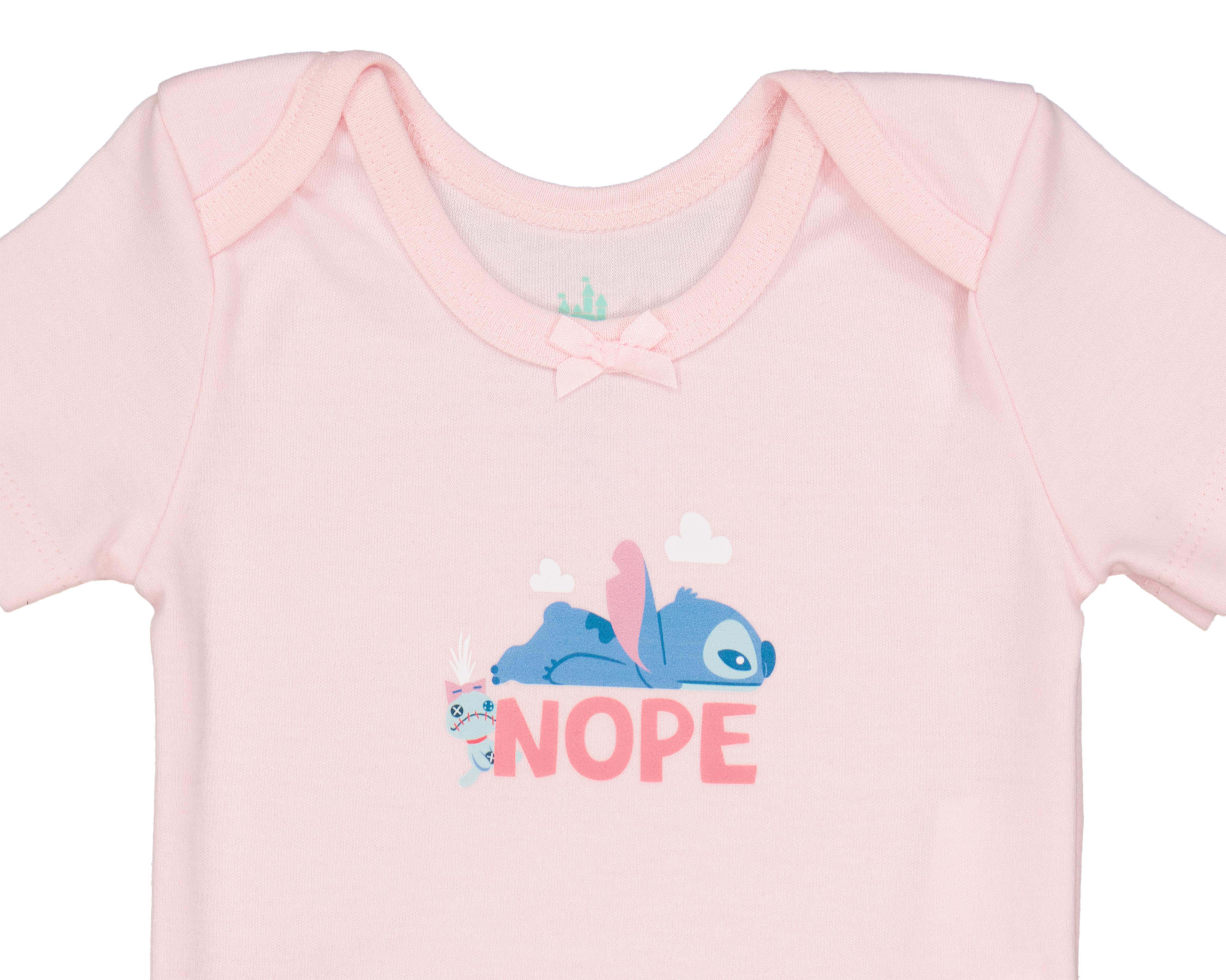 Foto 4 pulgar | Pañalero para Bebé Niña Disney Baby Lilo & Stitch Rosa