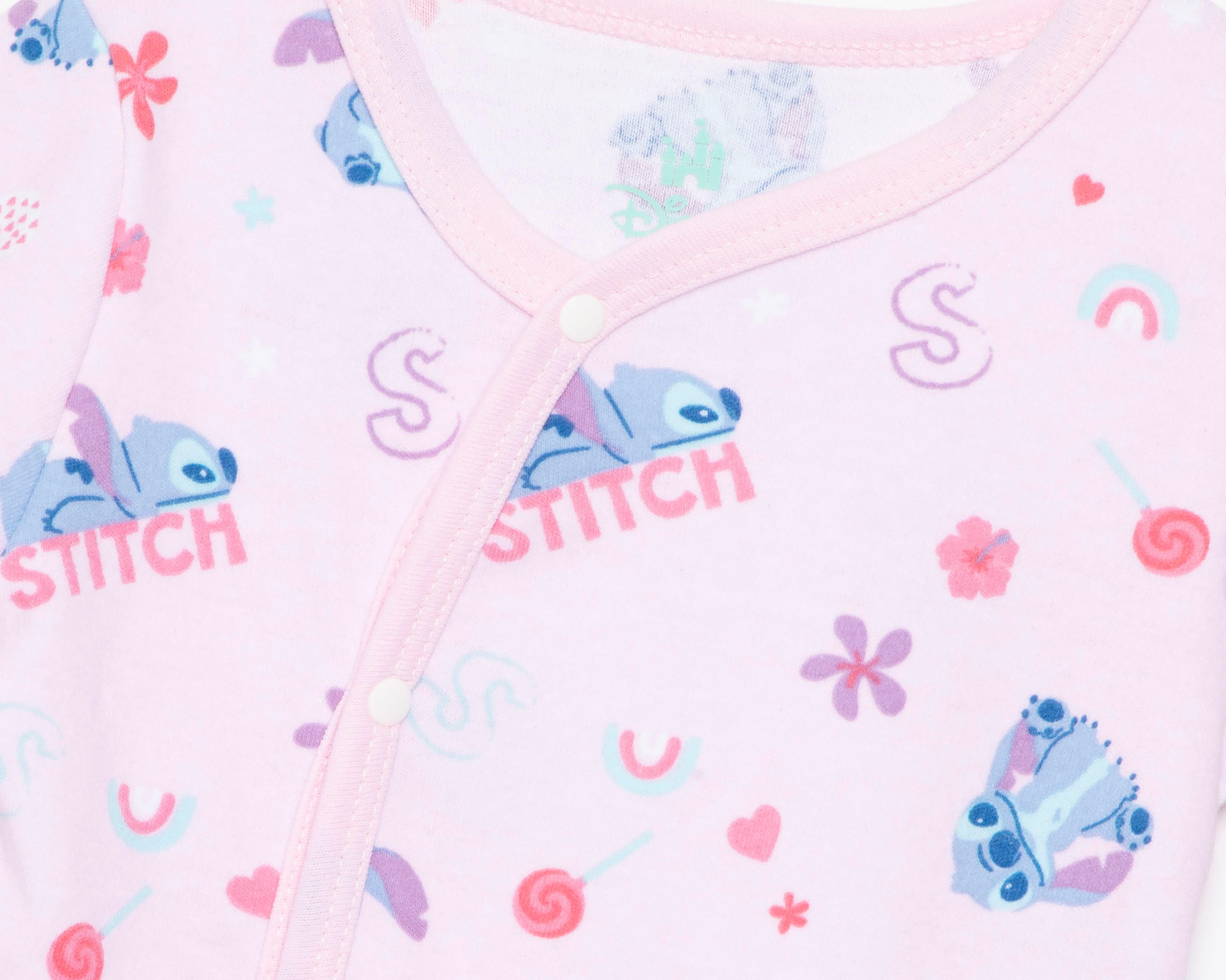 Foto 4 pulgar | Mameluco para Bebé Niña Disney Lilo & Stitch Estampado