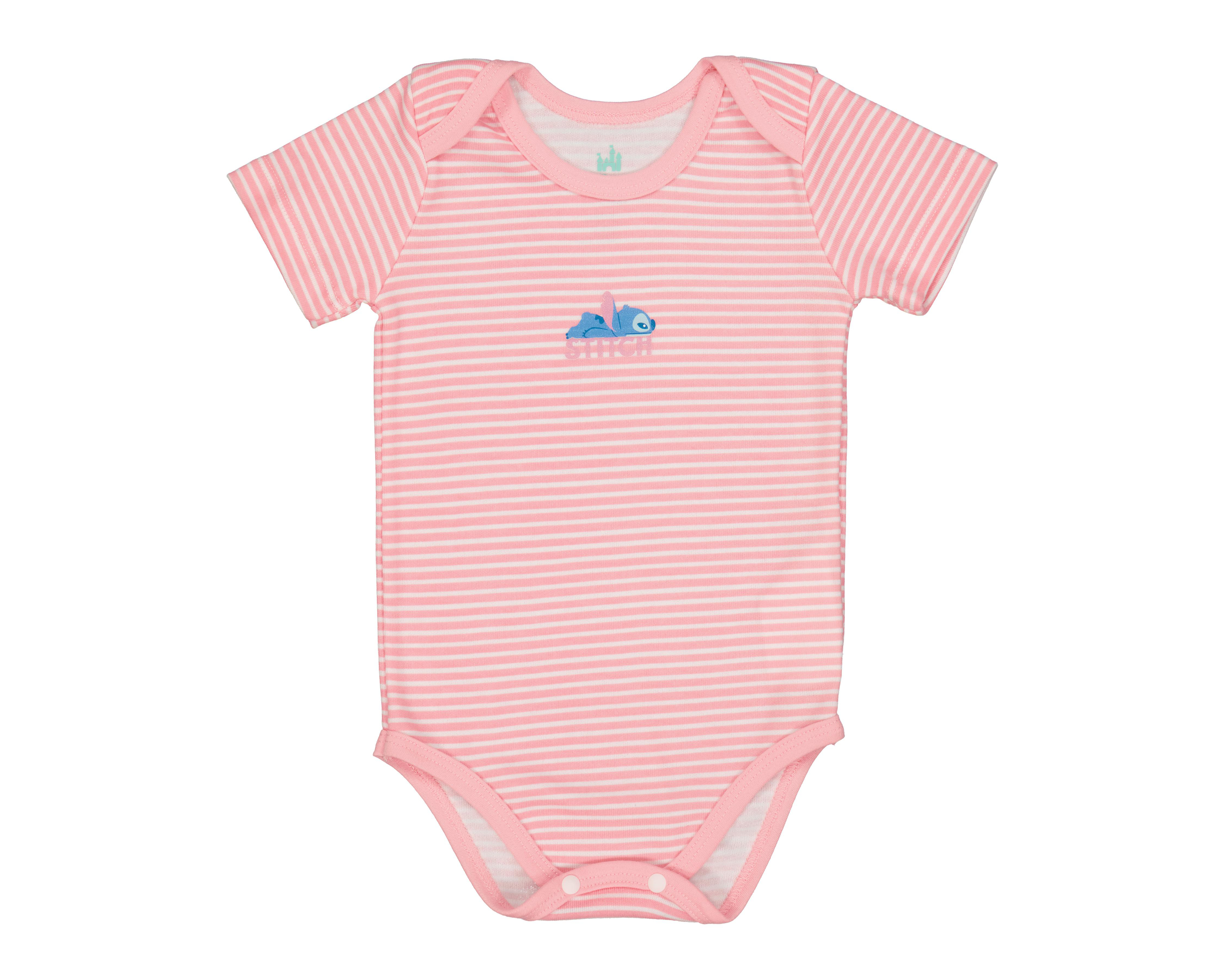Foto 4 pulgar | Pañalero para Bebé Niña Disney Baby Stitch 3 Piezas