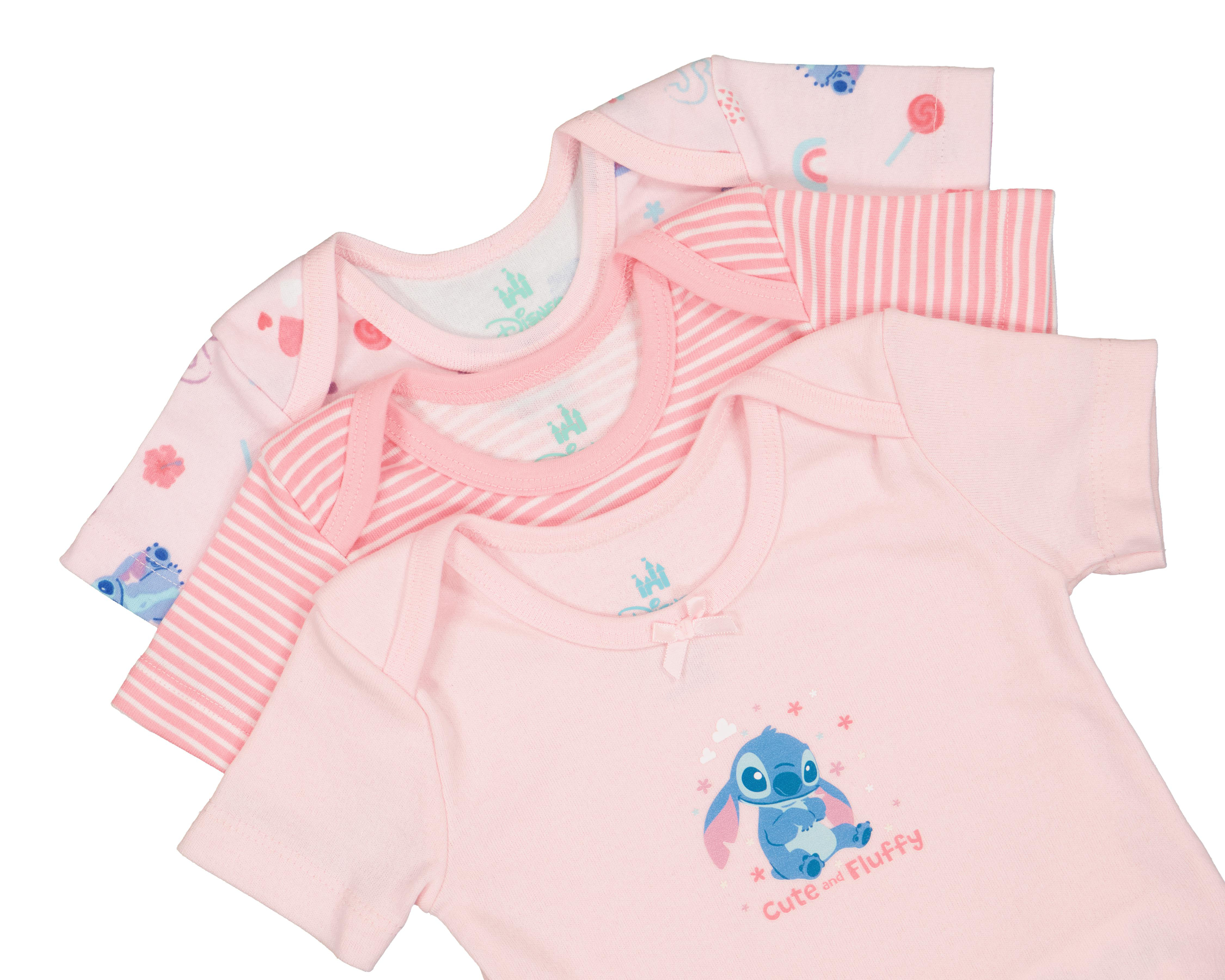 Foto 5 pulgar | Pañalero para Bebé Niña Disney Baby Stitch 3 Piezas