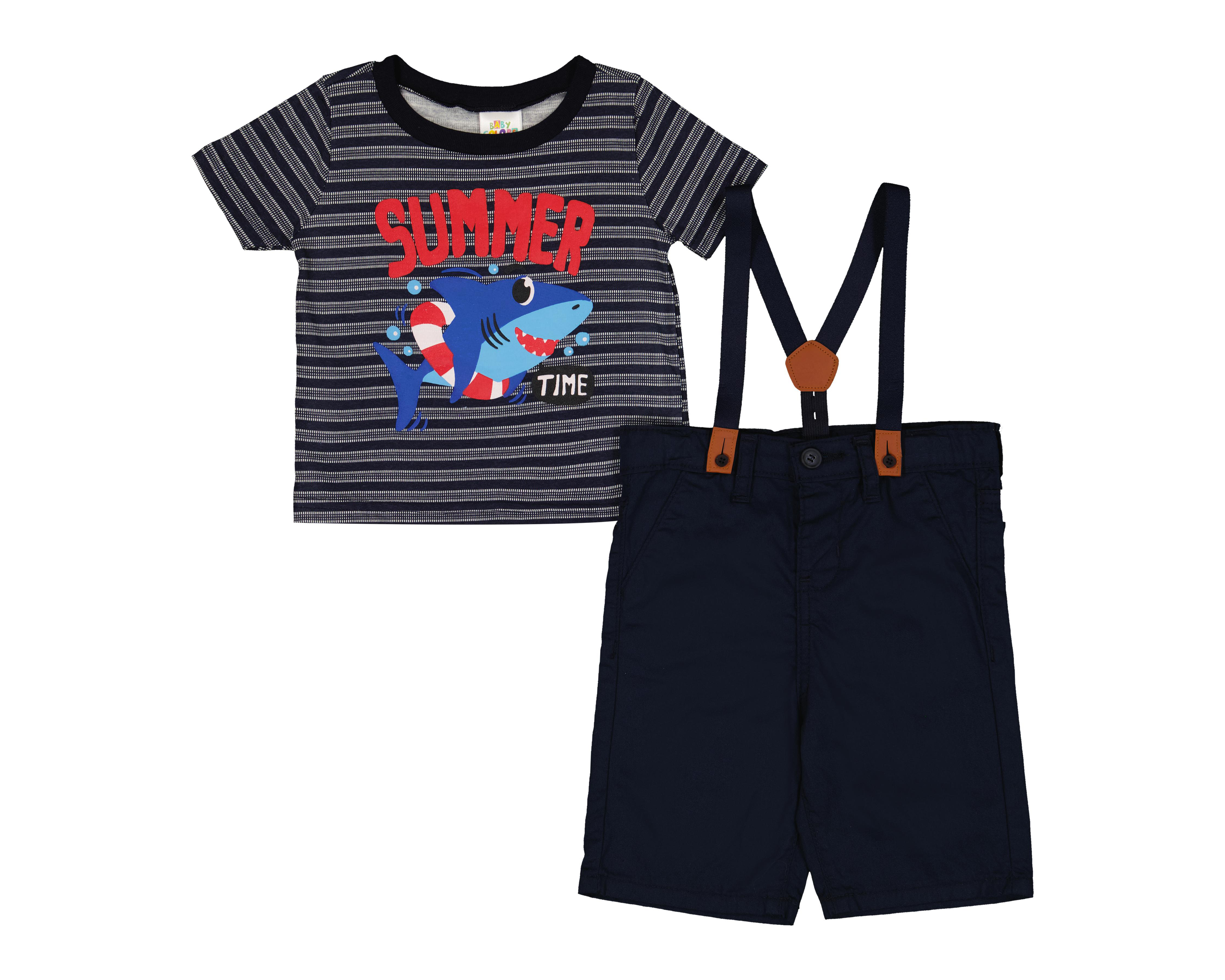 Foto 1 | Conjunto para Bebe Niño Baby Colors con Estampado 2 Piezas