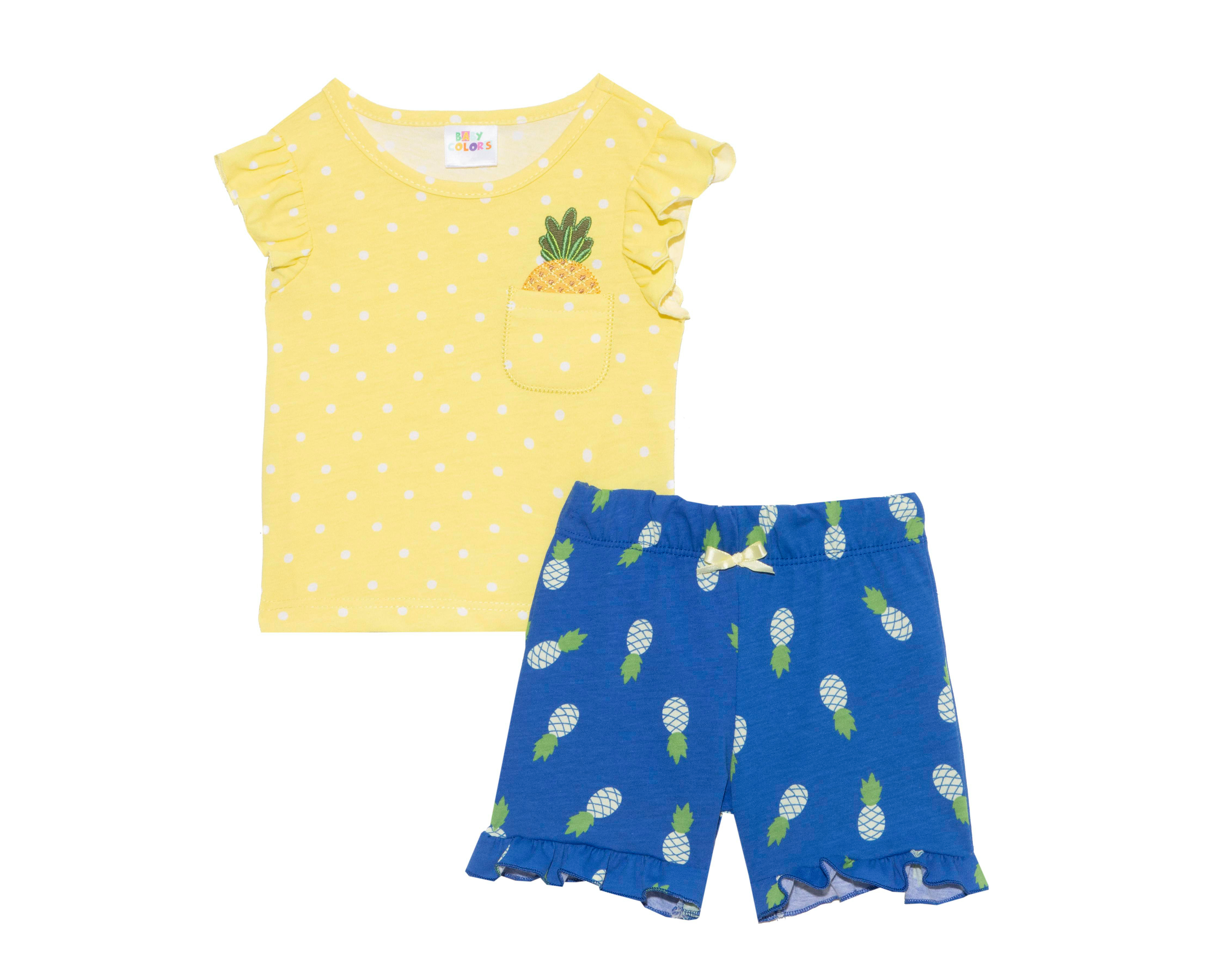 Foto 1 | Short y Playera para Bebé Niña Baby Colors