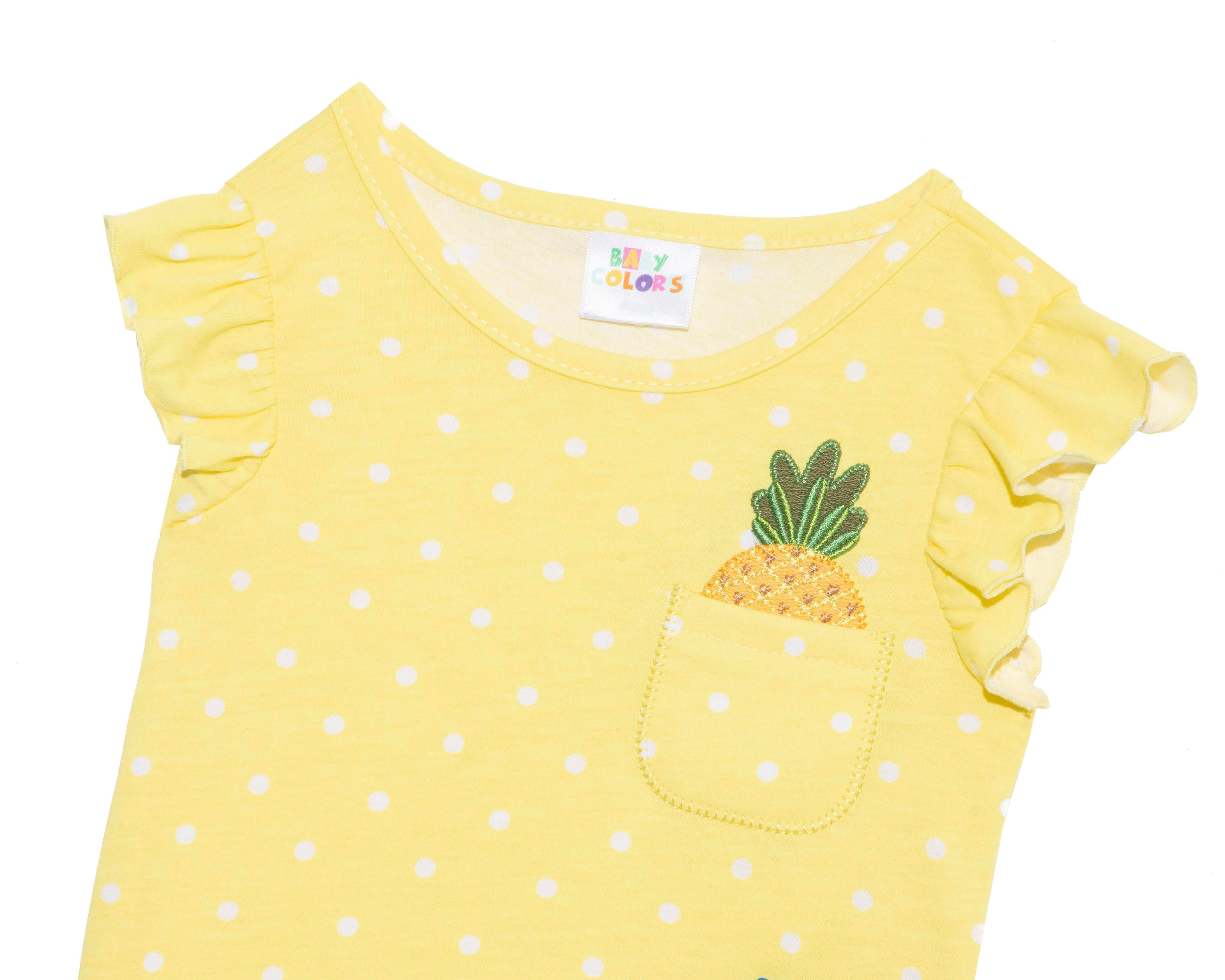 Foto 4 pulgar | Short y Playera para Bebé Niña Baby Colors