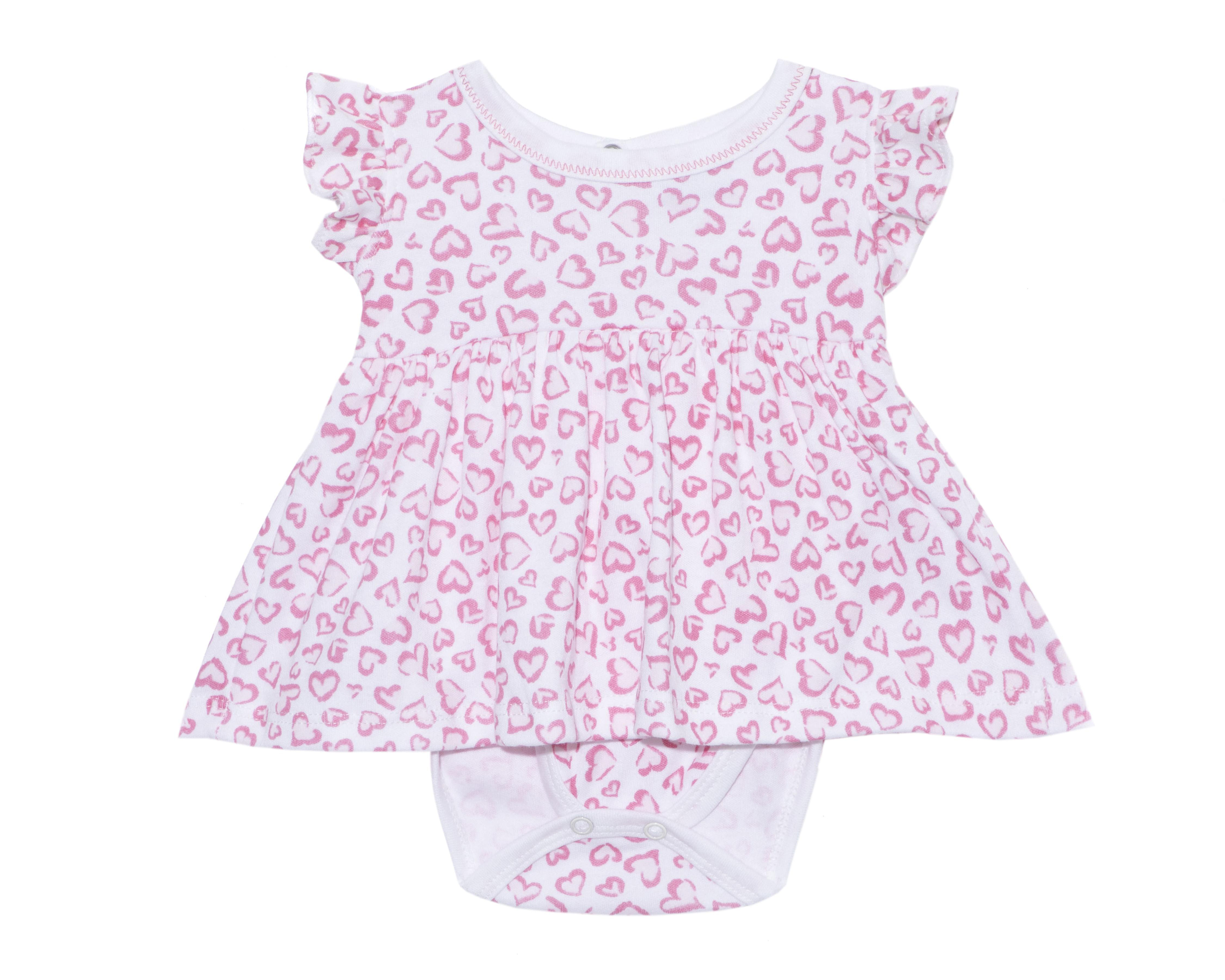Foto 2 pulgar | Vestido para Bebé Niña Baby Colors Rosa