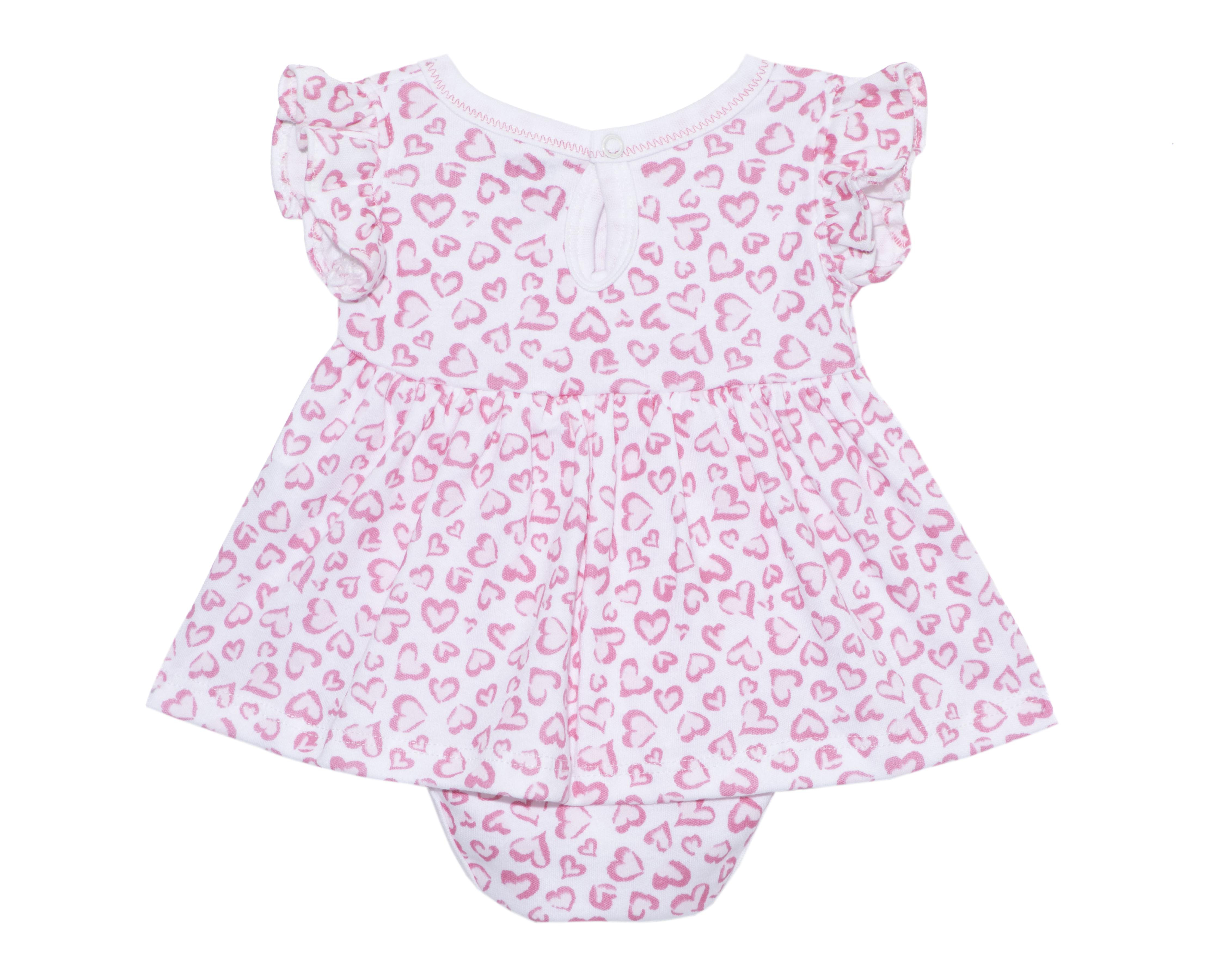 Foto 3 pulgar | Vestido para Bebé Niña Baby Colors Rosa