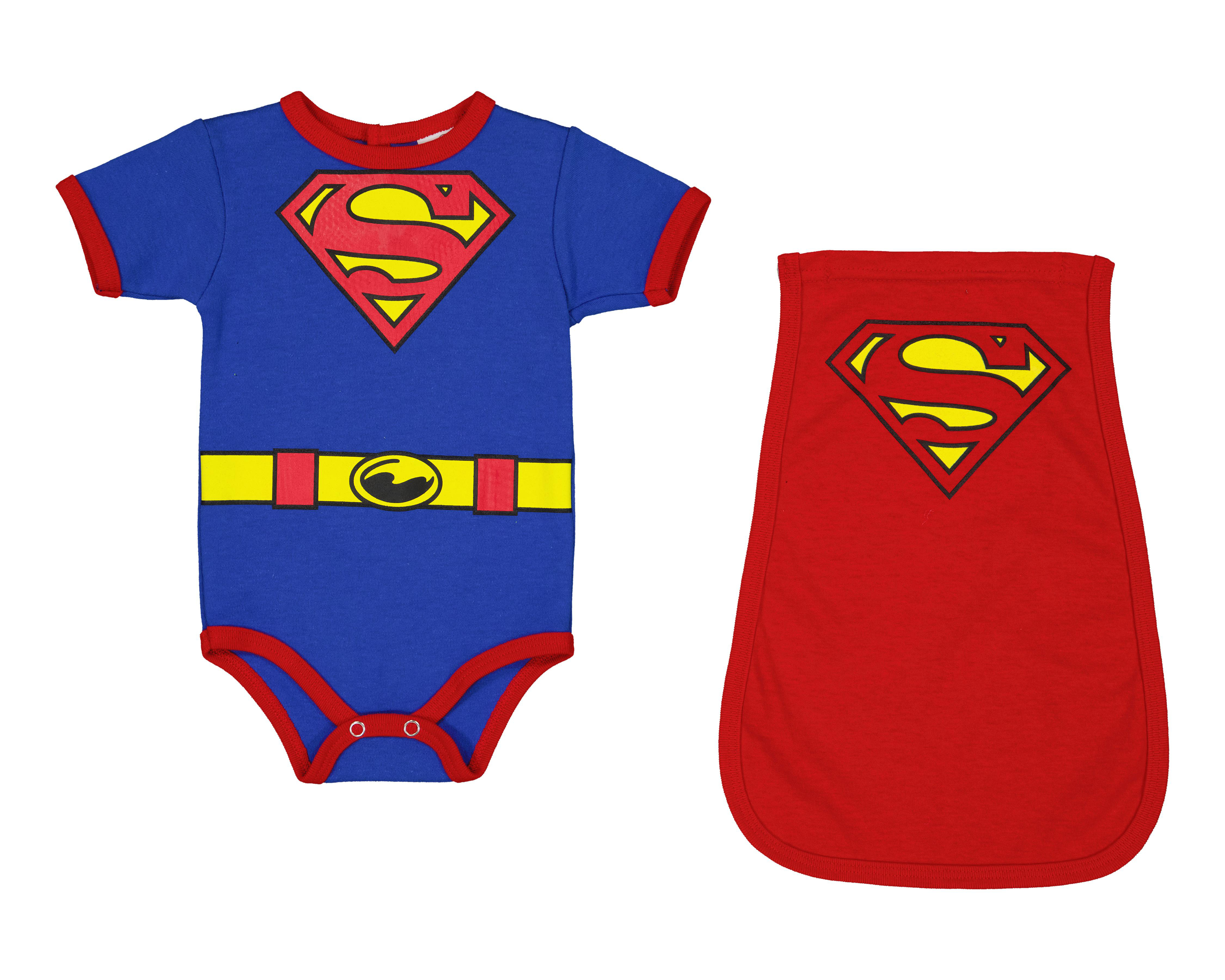 Foto 2 pulgar | Pañalero para Bebé Niño Superman de Algodón con Capa