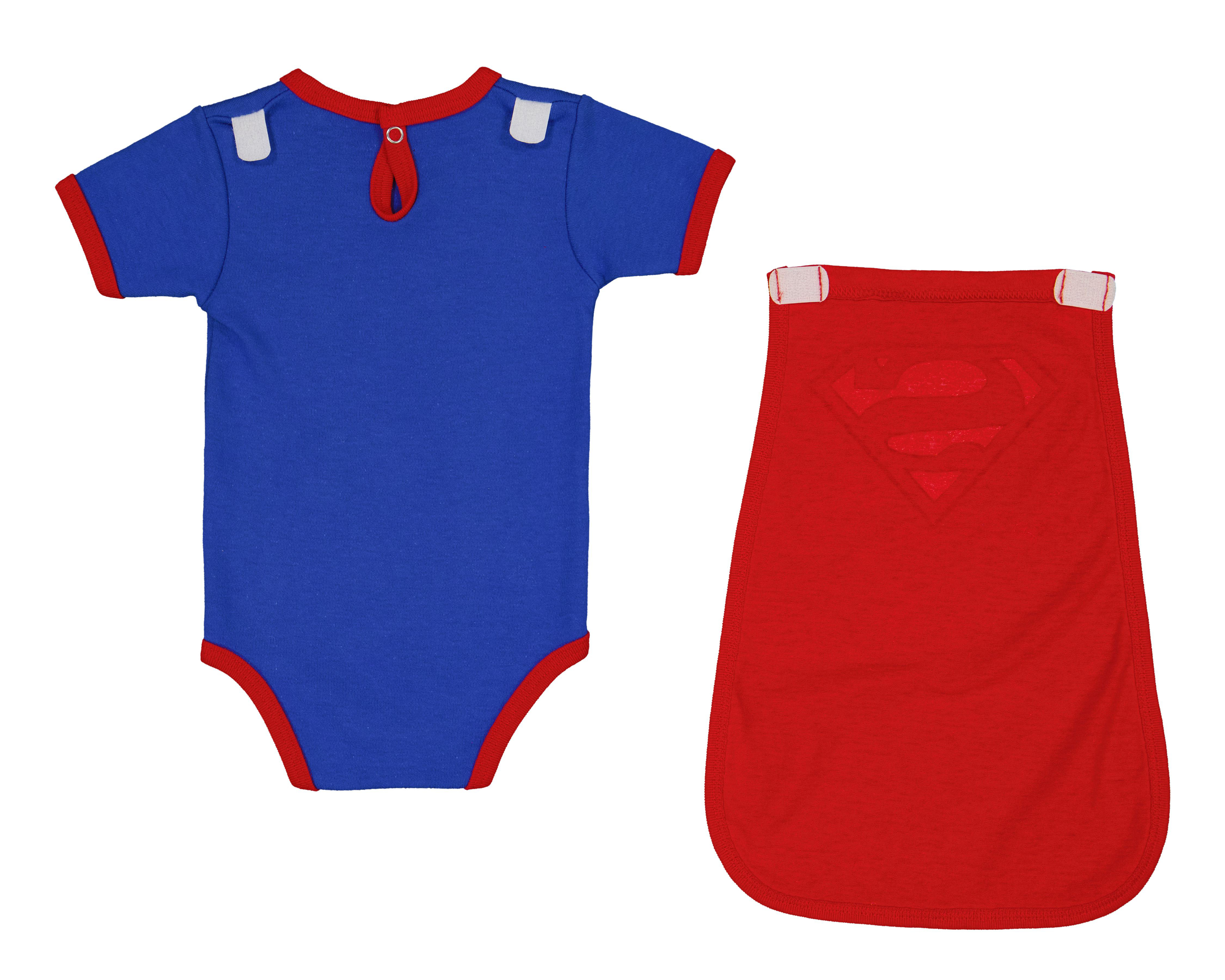 Foto 3 pulgar | Pañalero para Bebé Niño Superman de Algodón con Capa