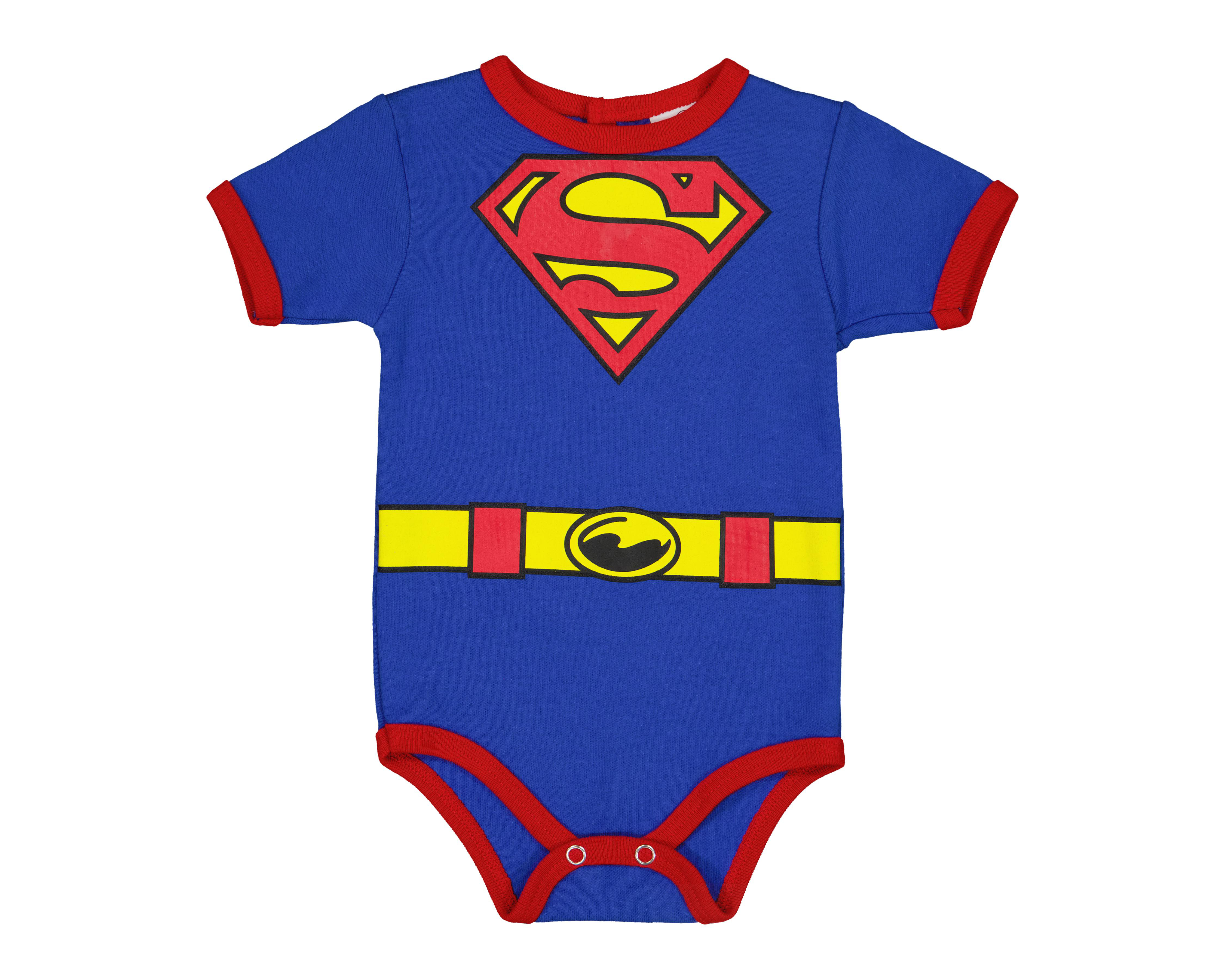 Foto 4 pulgar | Pañalero para Bebé Niño Superman de Algodón con Capa