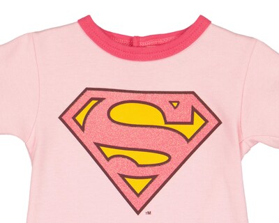 Foto 3 | Pañalero para Bebé Niña Super Girl de Algodón Rosa