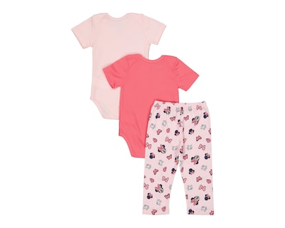 Foto 2 | Conjunto para Bebé Niña Disney 3 Piezas
