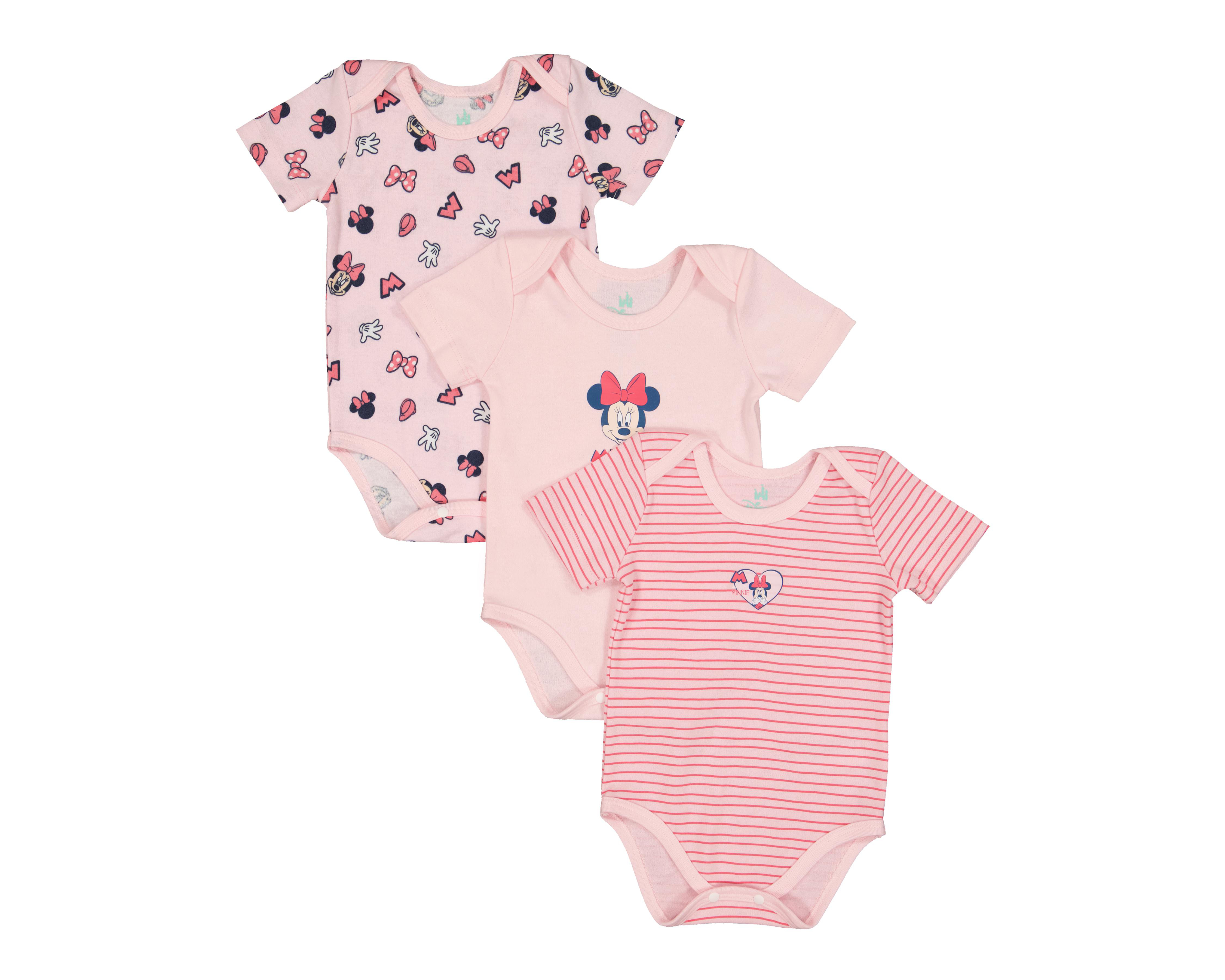 Foto 1 | Pañalero para Bebé Niña Disney Minnie Mouse con Estampado 3 Piezas