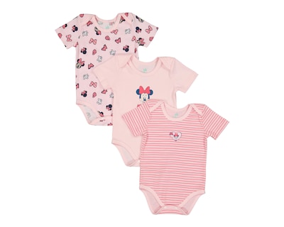 Foto 1 | Pañalero para Bebé Niña Disney Minnie Mouse con Estampado 3 Piezas