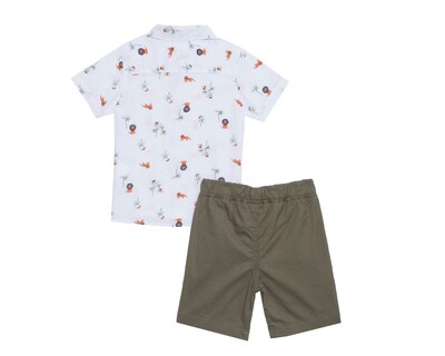 Foto 2 | Short y Camisa de Algodón para Bebé Niño Baby Colors