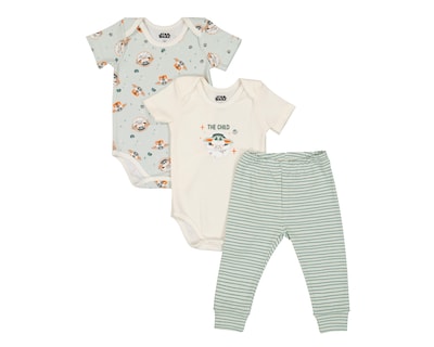 Foto 1 | Pañaleros para Bebé Niño Disney Baby Grogu 3 Piezas