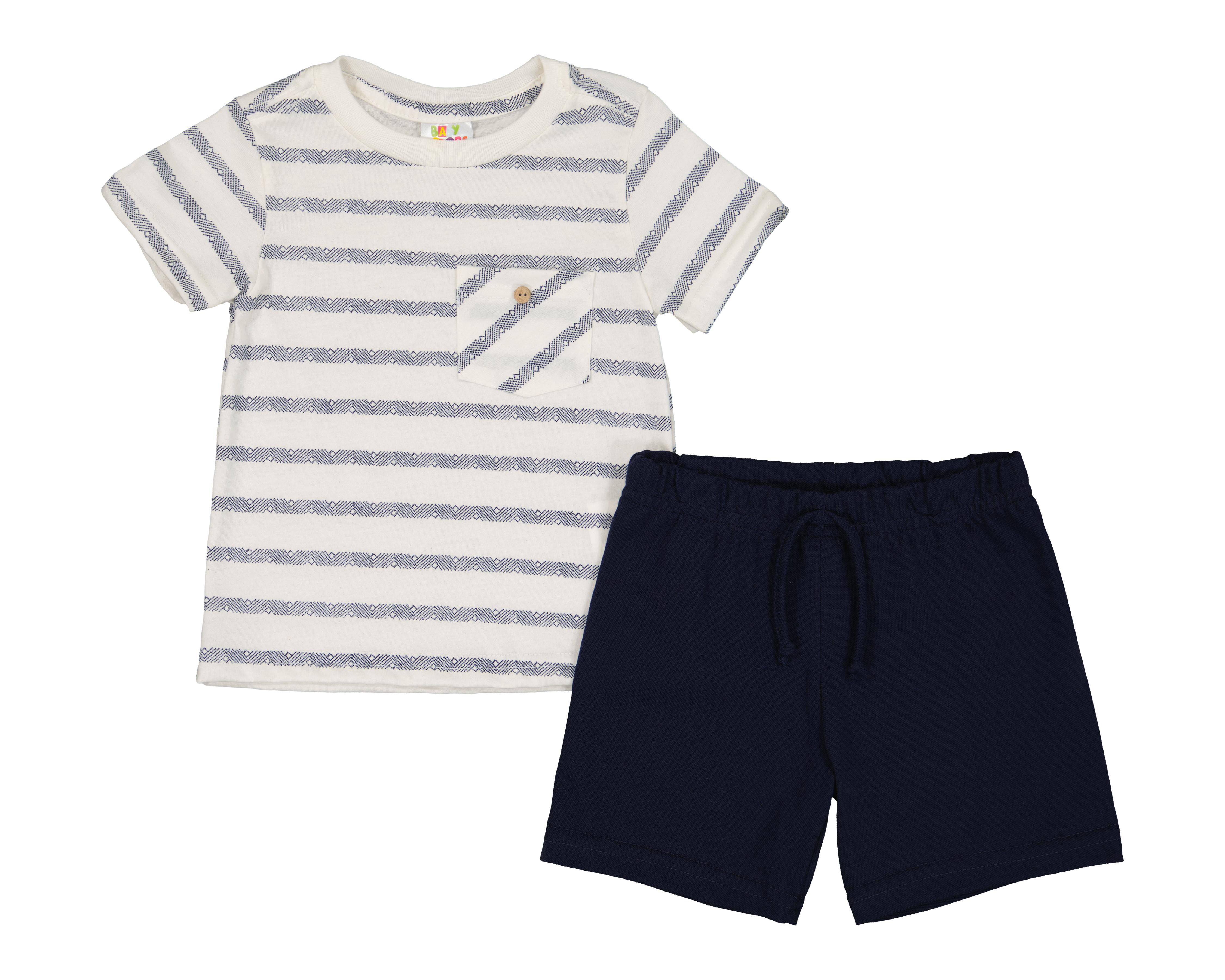 Playera y Short para Bebé Niño Baby Colors