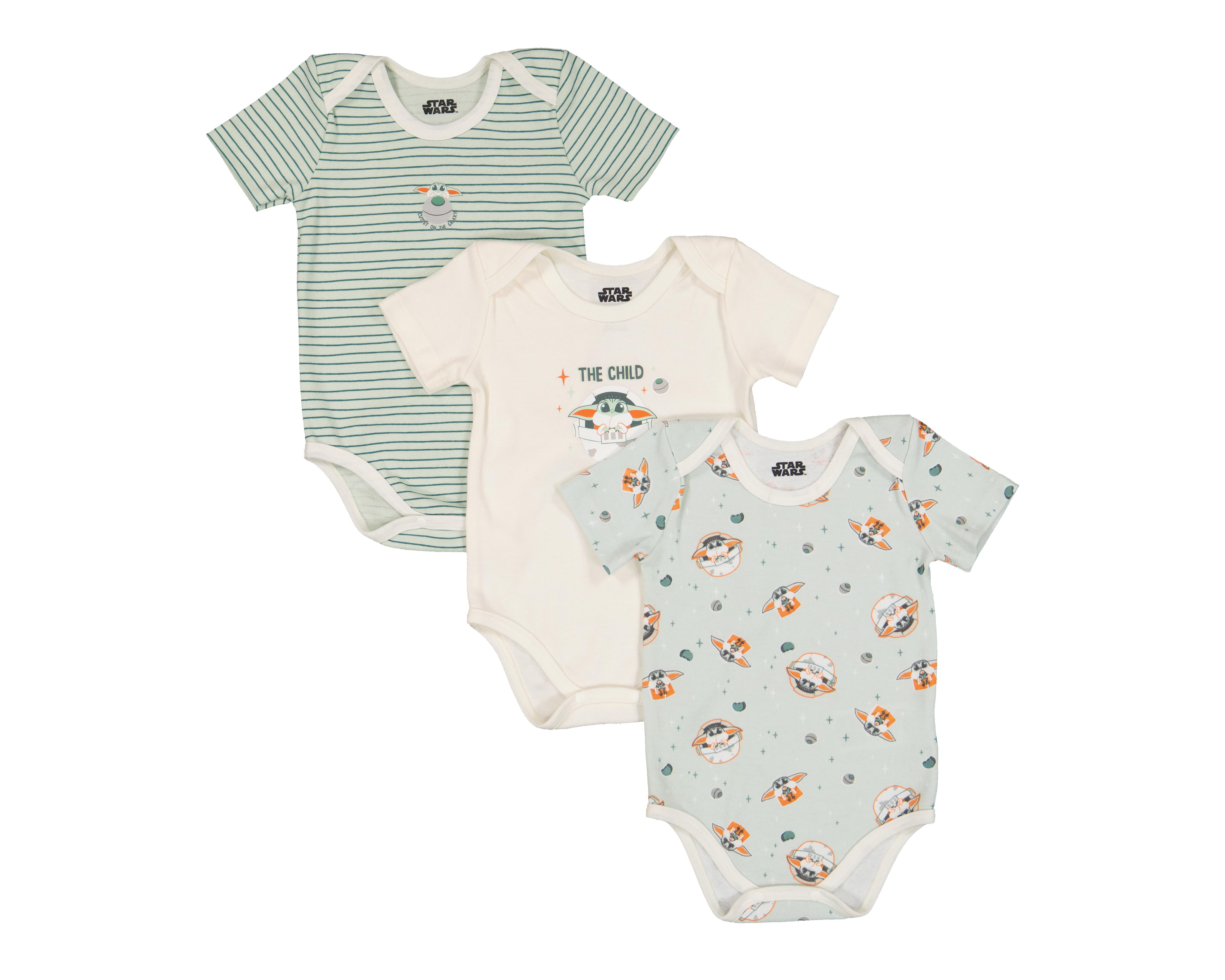 Pañalero para Bebé Niño Disney Baby Grogu 3 Piezas