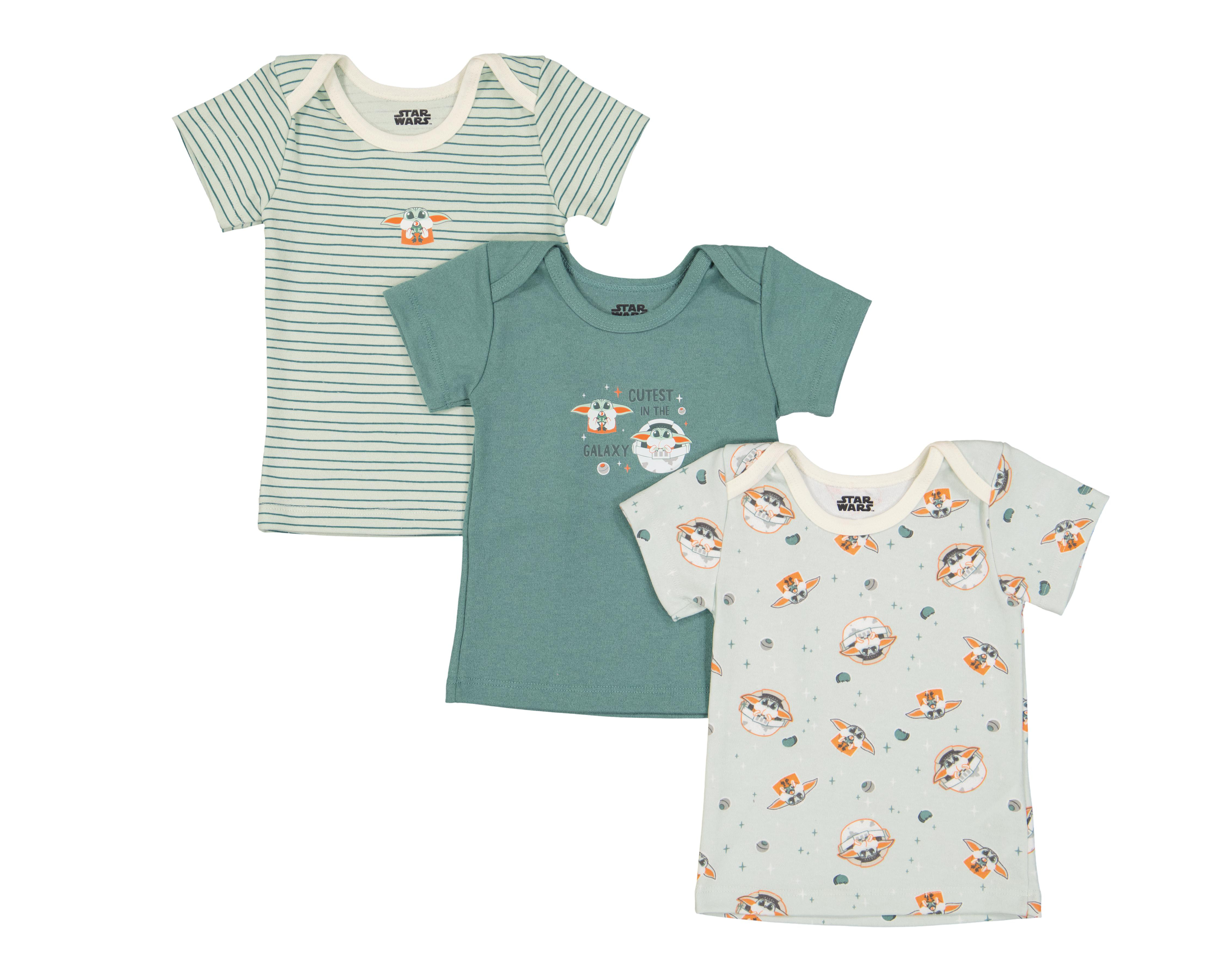 Foto 2 pulgar | Camiseta Interior Disney Baby para Bebé Niño 3 Piezas
