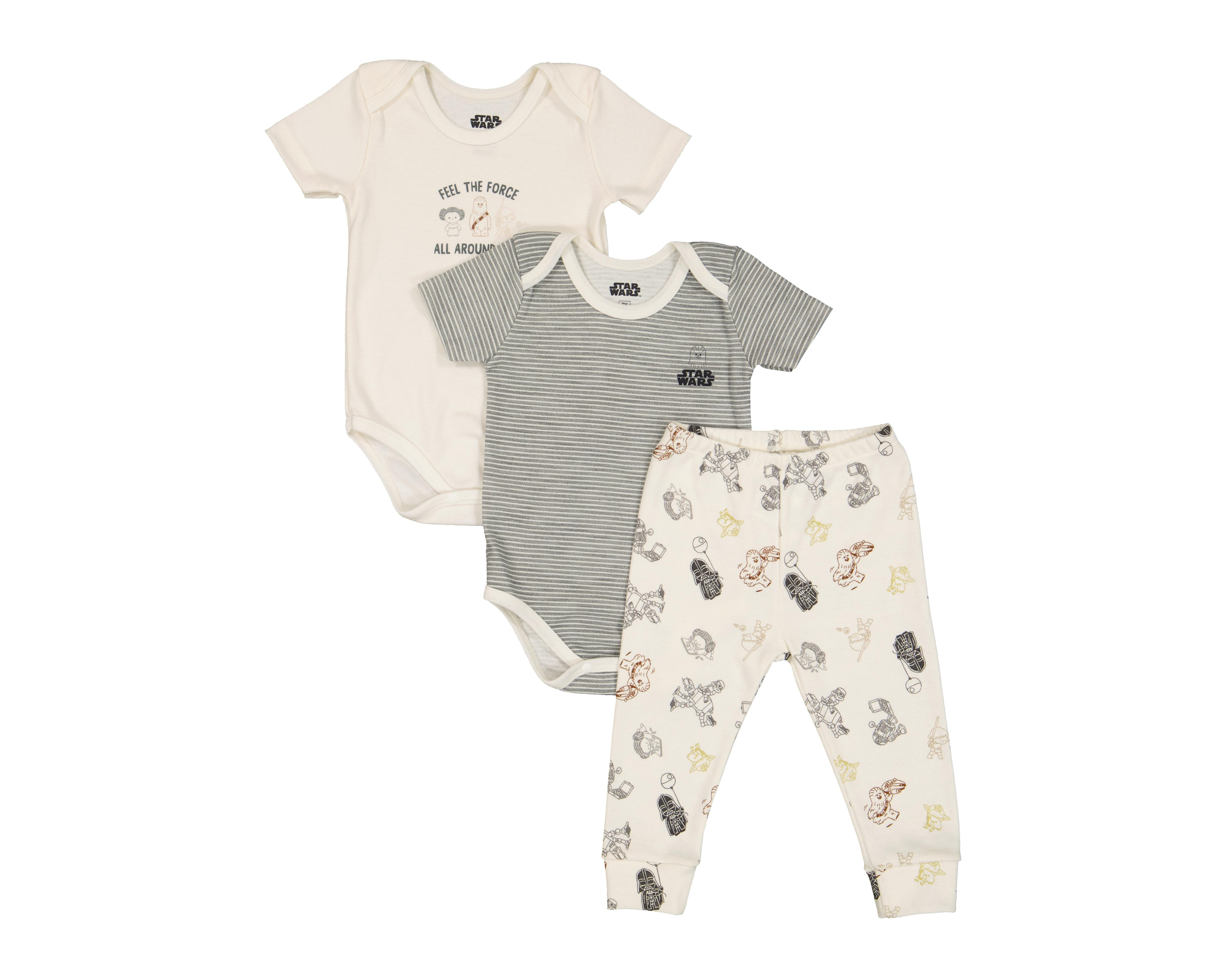 Pañaleros para Bebé Niño Disney Baby Star Wars 3 piezas