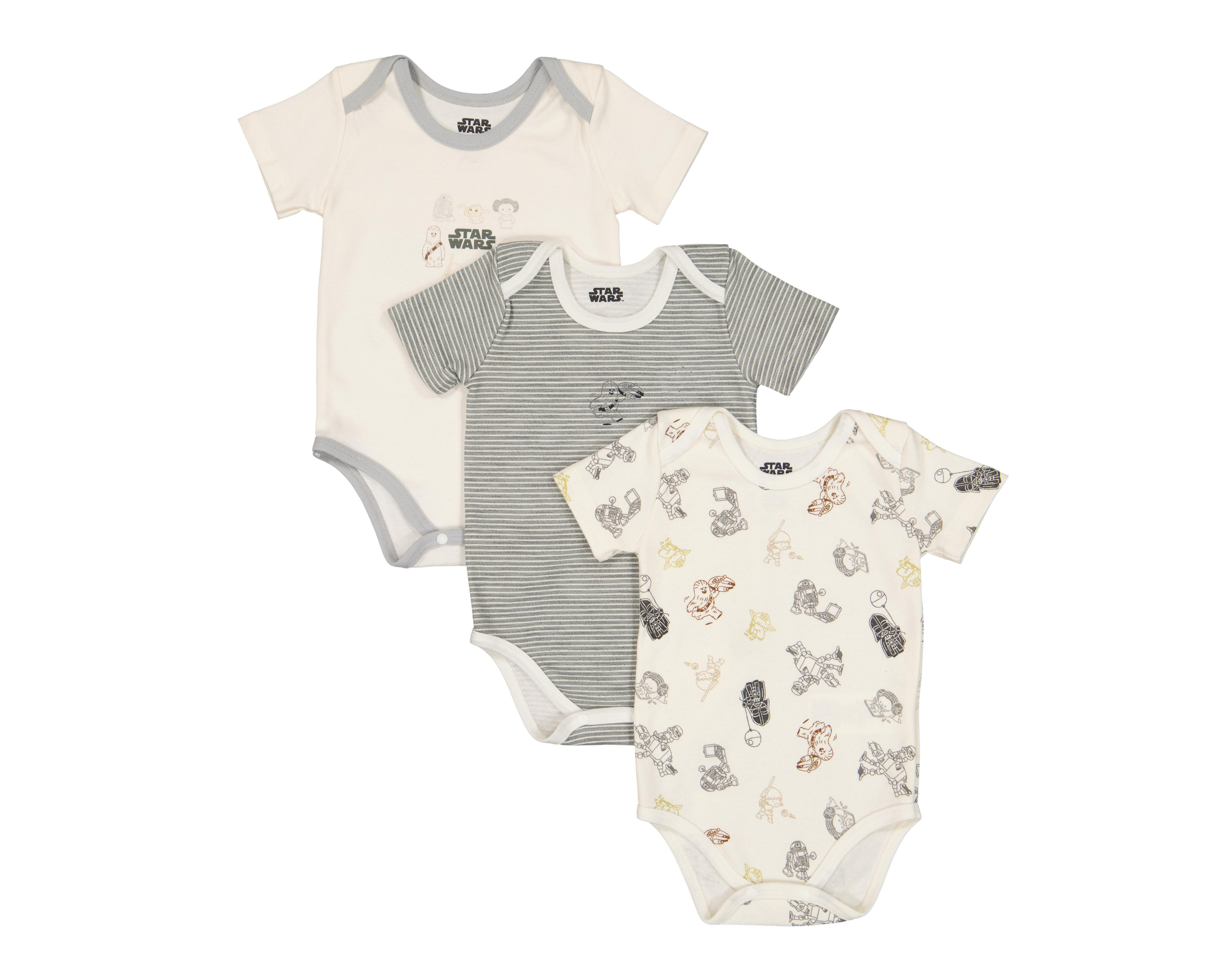 Pañalero para Bebé Niño Disney Baby Star Wars 3 Piezas