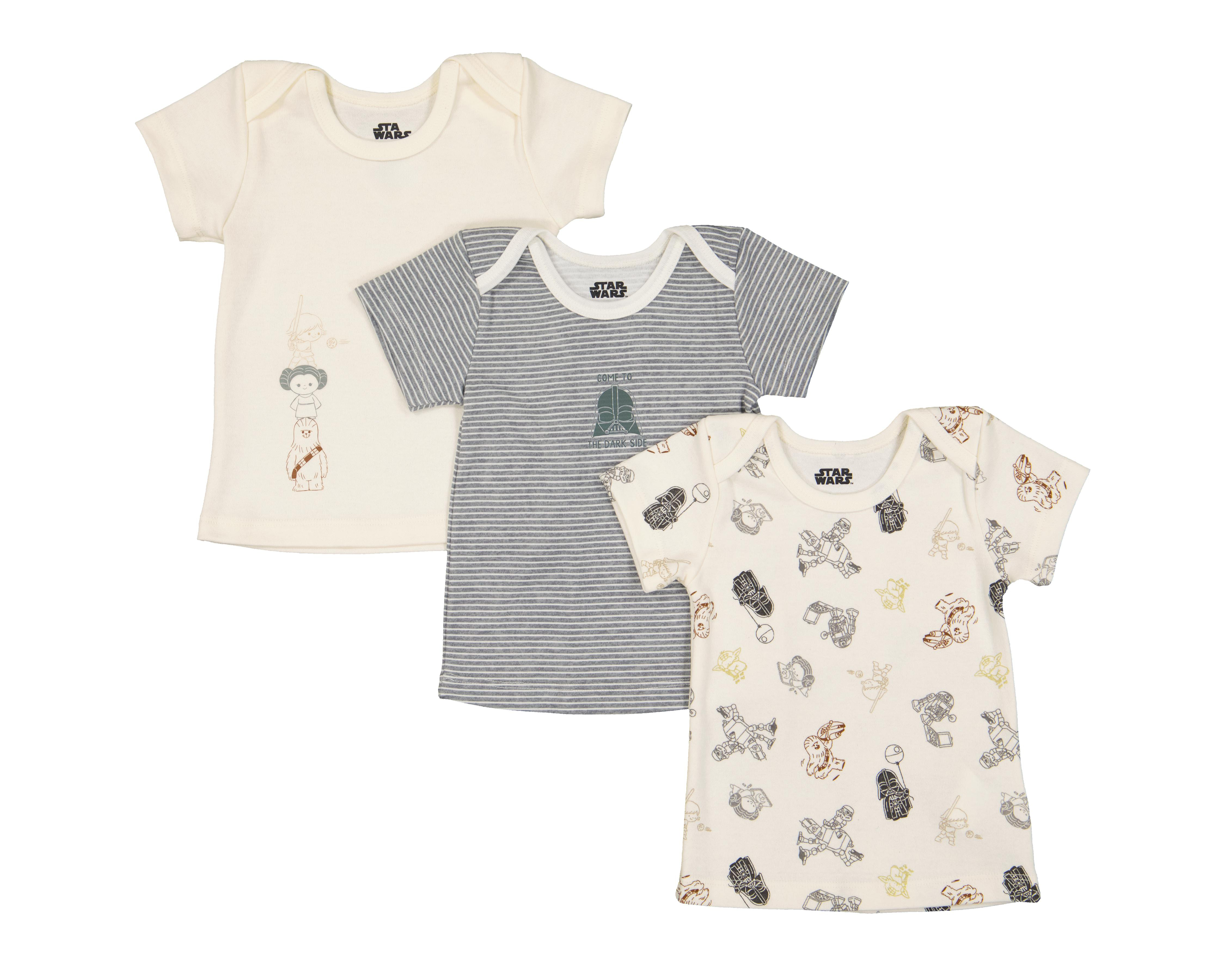 Foto 2 pulgar | Camiseta Interior Disney Baby para Bebé 3 Piezas