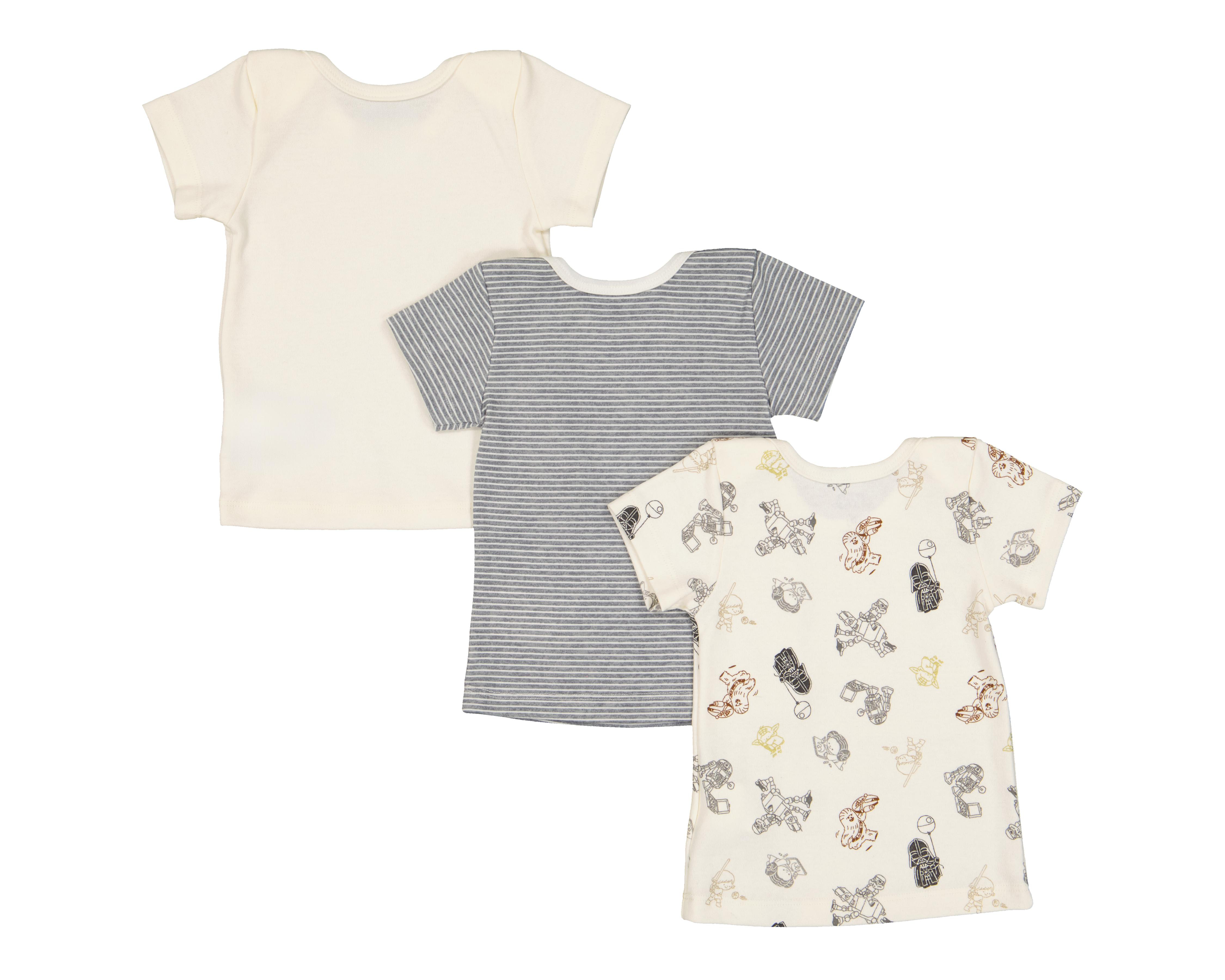 Foto 3 pulgar | Camiseta Interior Disney Baby para Bebé 3 Piezas