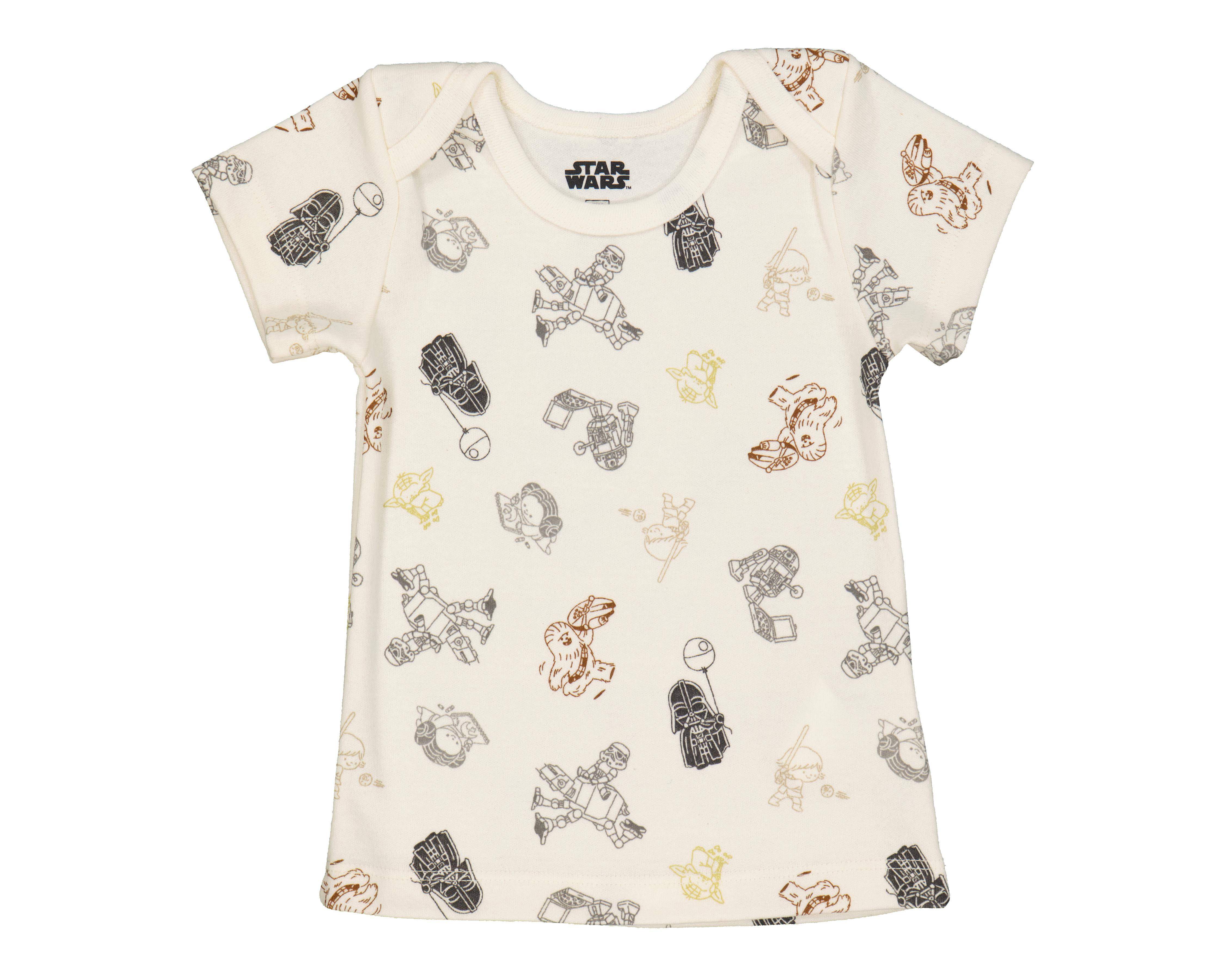 Foto 4 pulgar | Camiseta Interior Disney Baby para Bebé 3 Piezas
