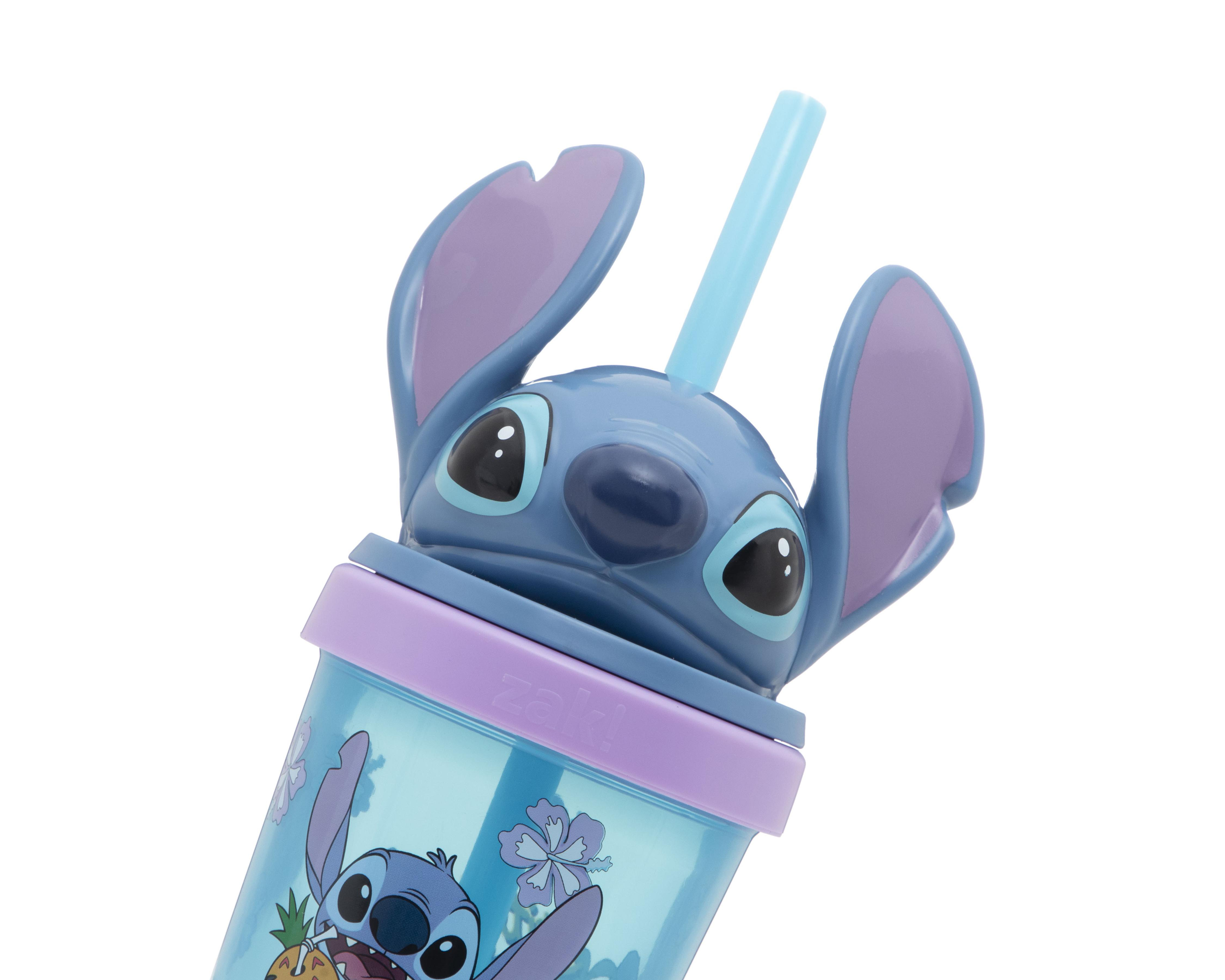 Foto 5 pulgar | Vaso con Popote de Plástico Stitch 400 ml