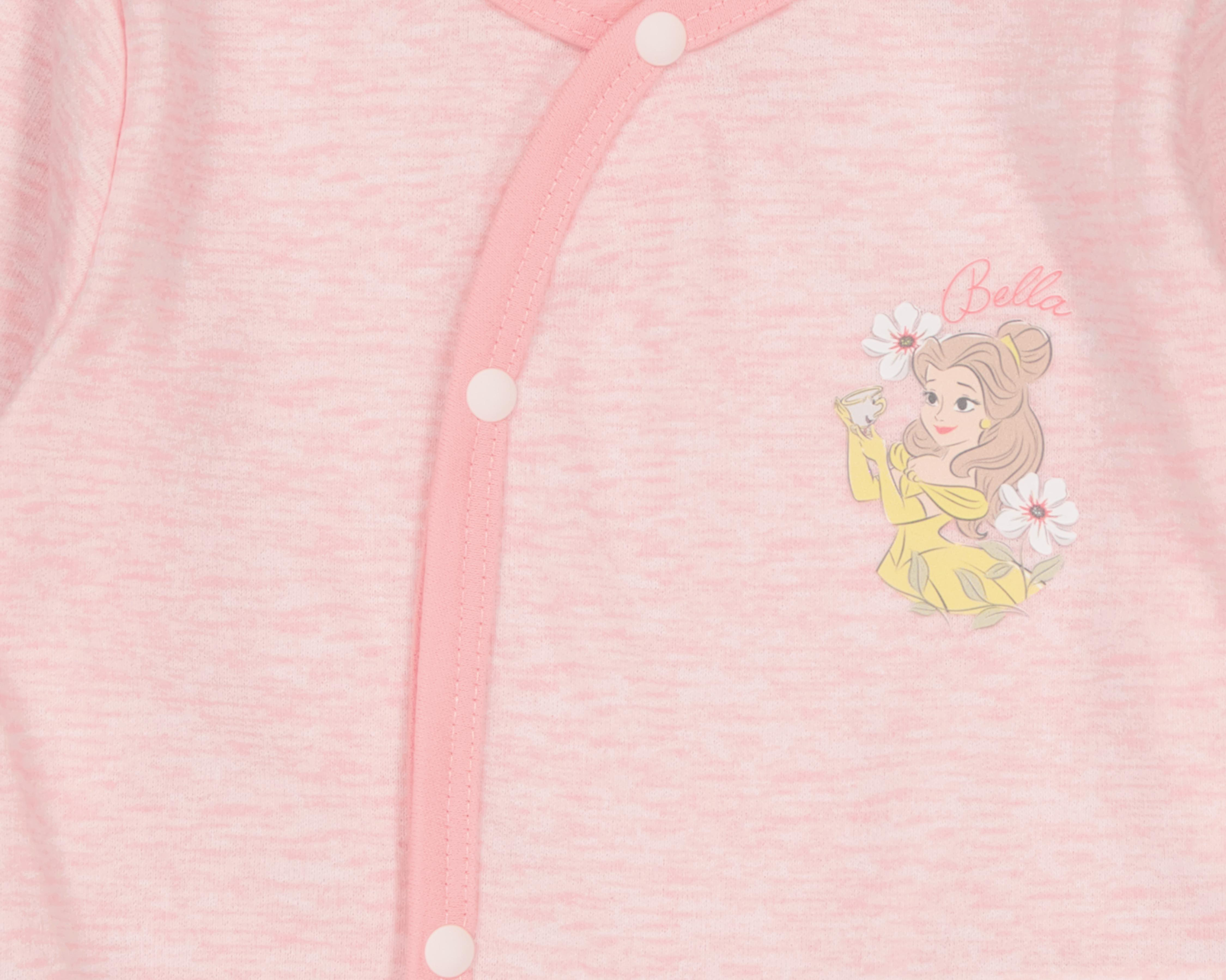 Foto 4 pulgar | Mameluco para Bebé Niña Disney Baby Rosa