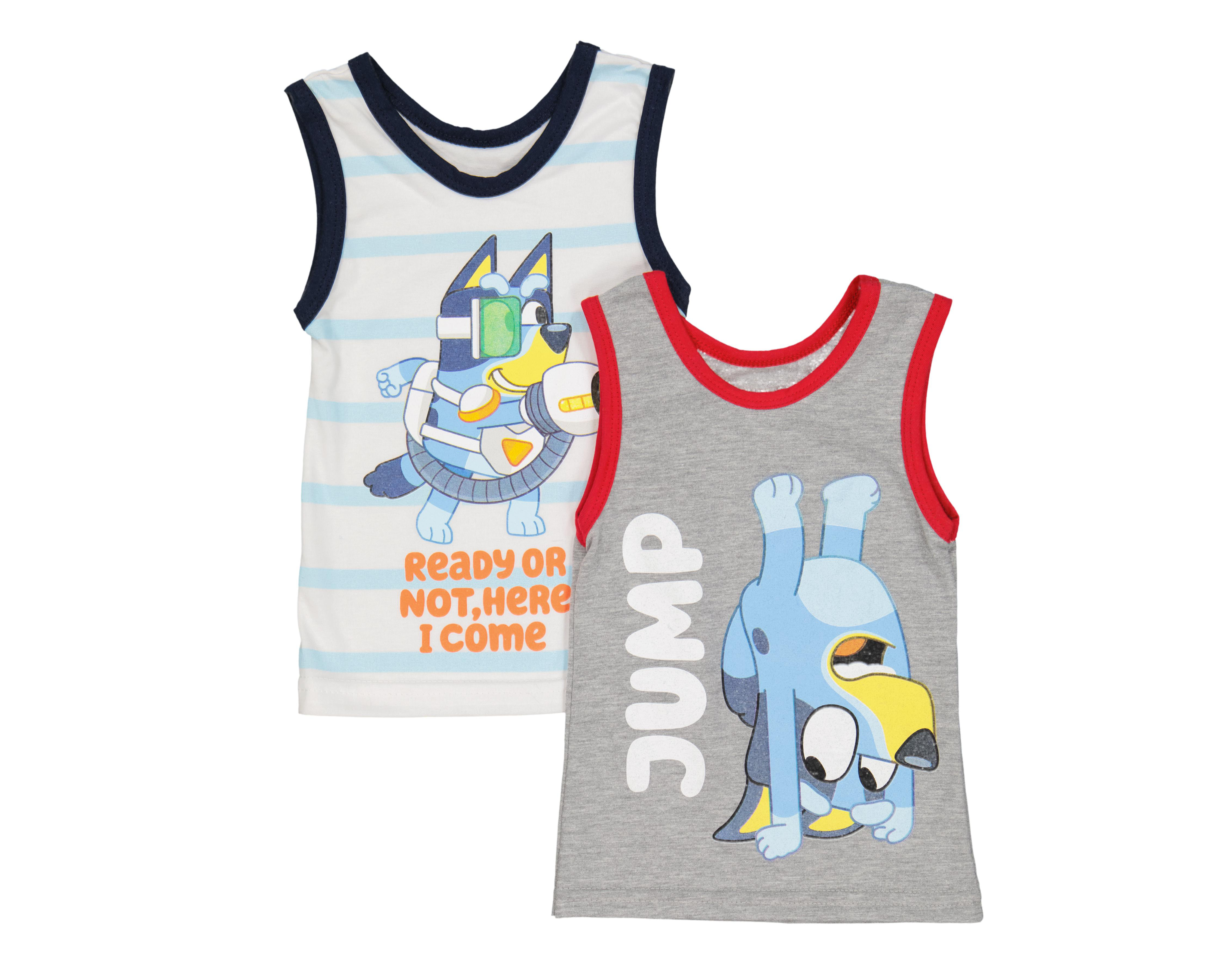 Camiseta Interior Bluey para Niño 2 Piezas $129