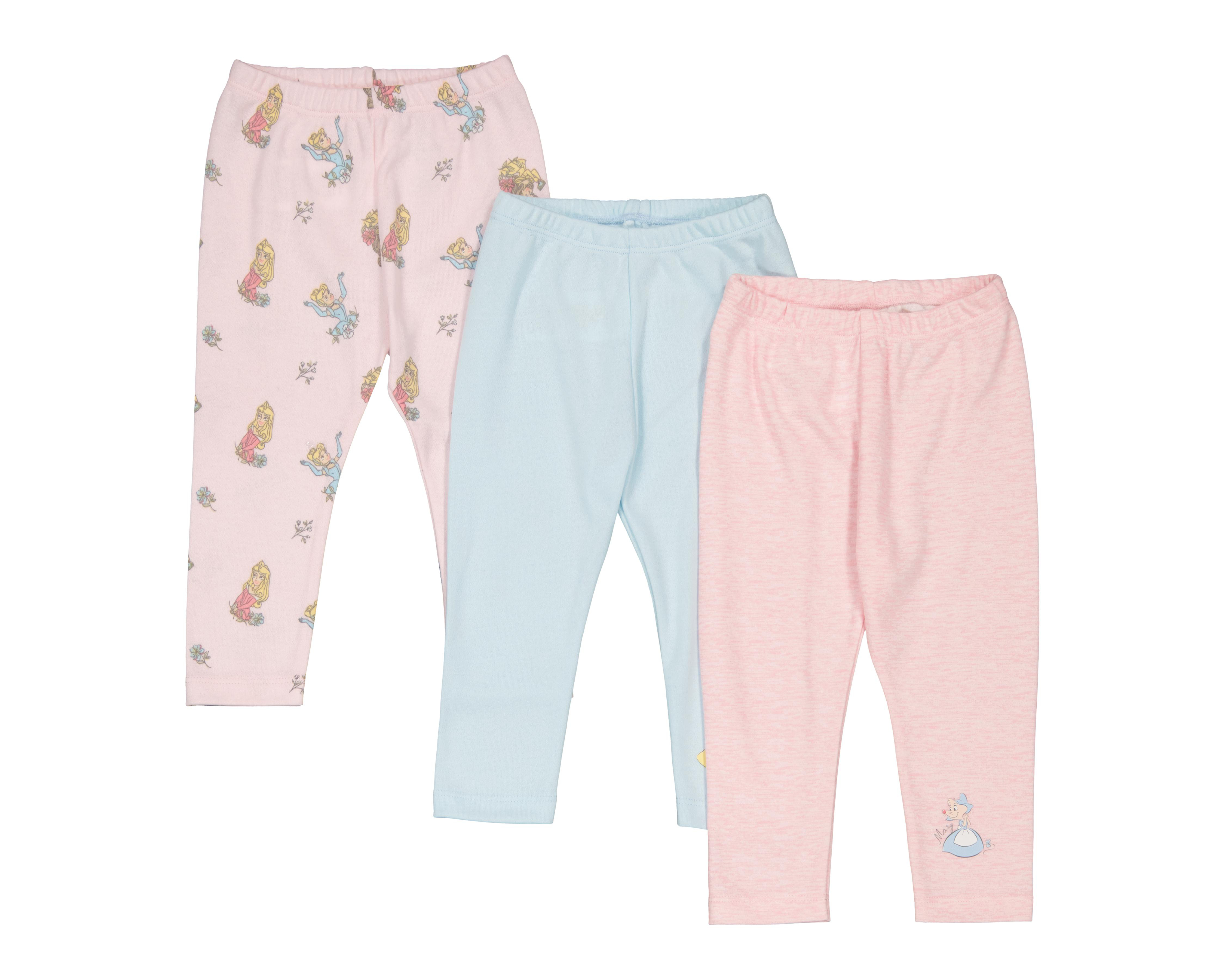 Foto 2 pulgar | Pantalón para Bebé Niña Disney Baby Estampado 3 Piezas