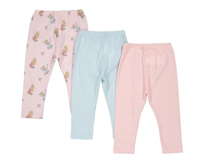 Foto 2 | Pantalón para Bebé Niña Disney Baby Estampado 3 Piezas