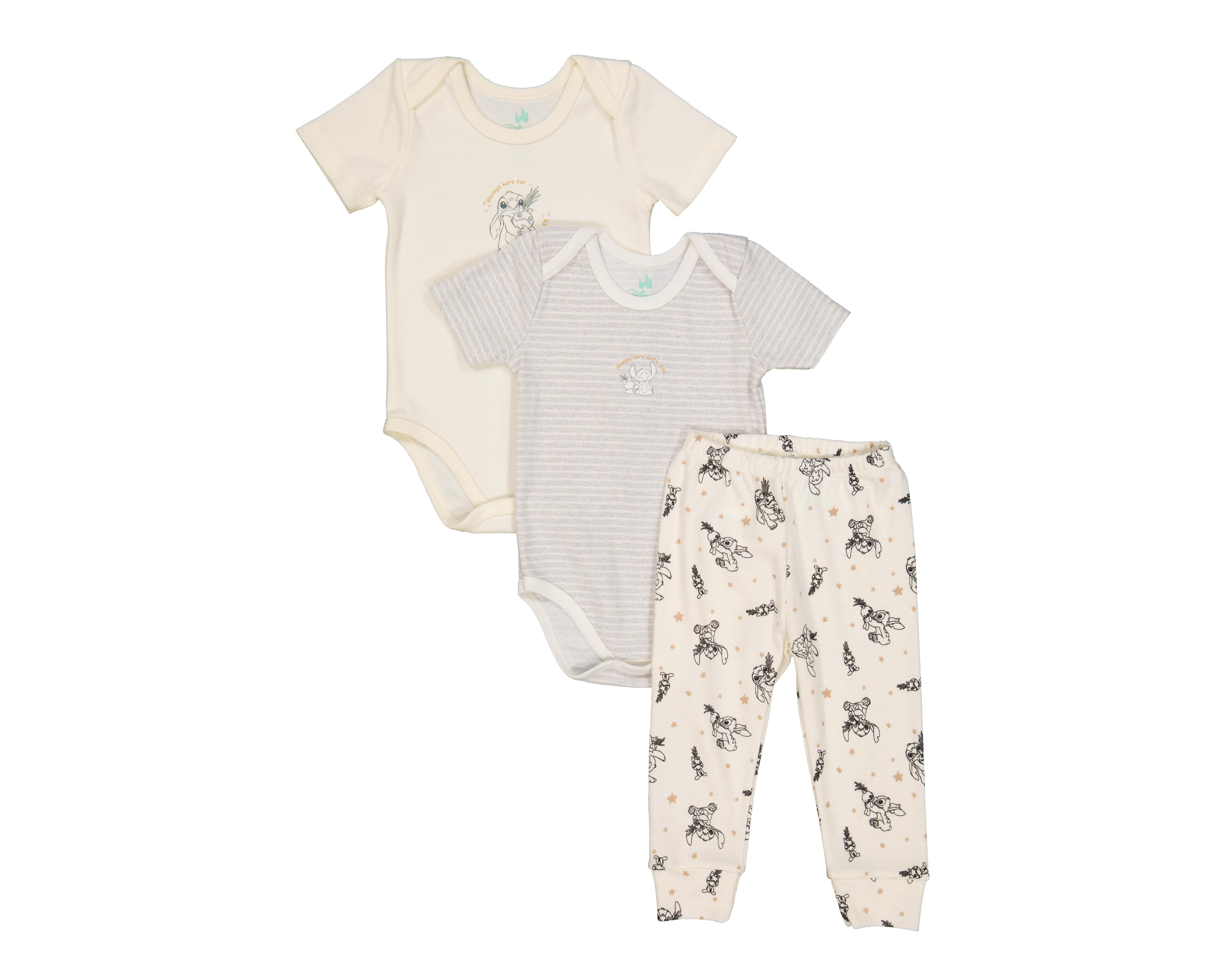 Foto 1 | Conjunto para Bebé Niño Disney Baby Stitch 3 Piezas