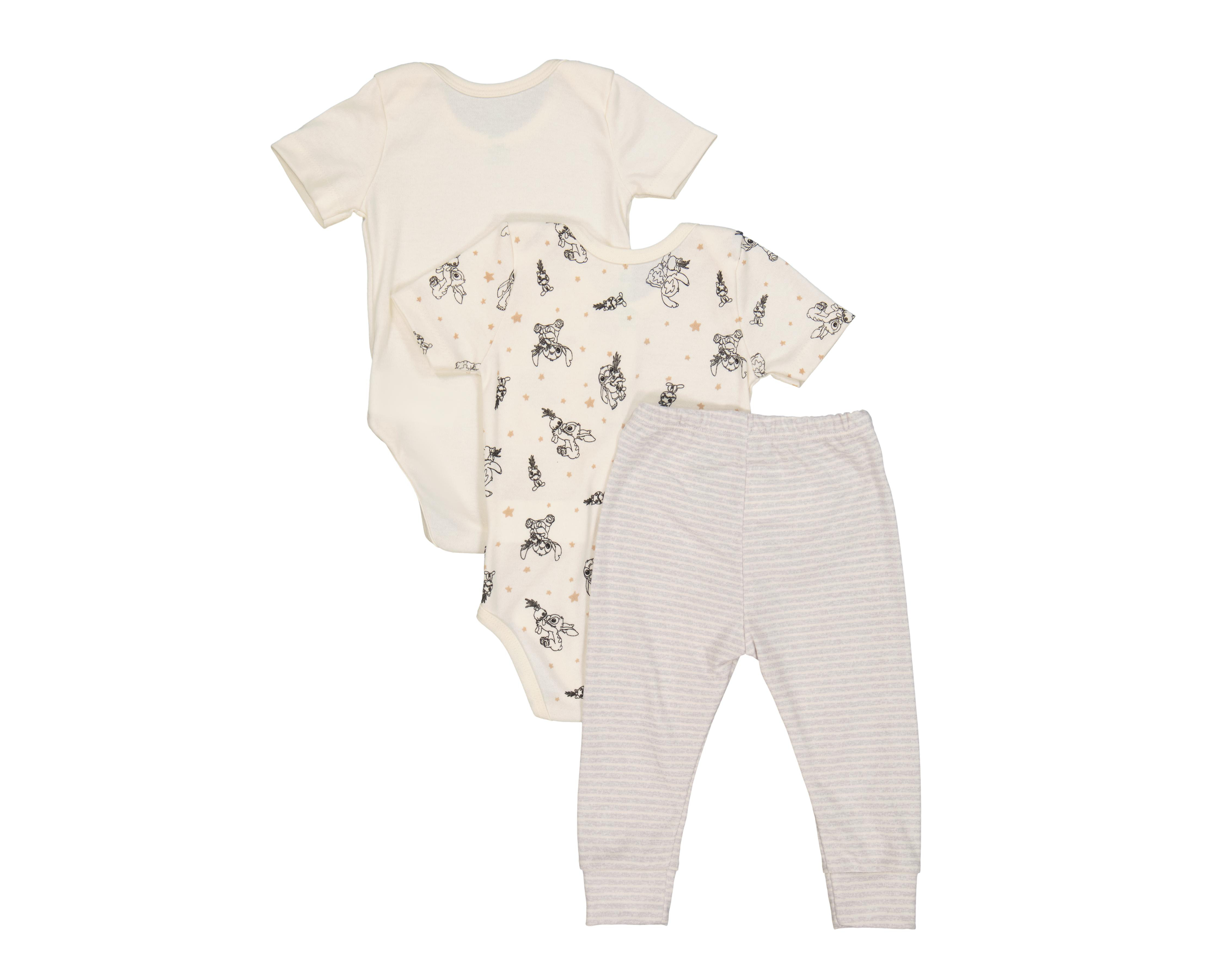 Foto 2 | Conjunto para Bebé Niño Disney Baby Stitch 3 Piezas